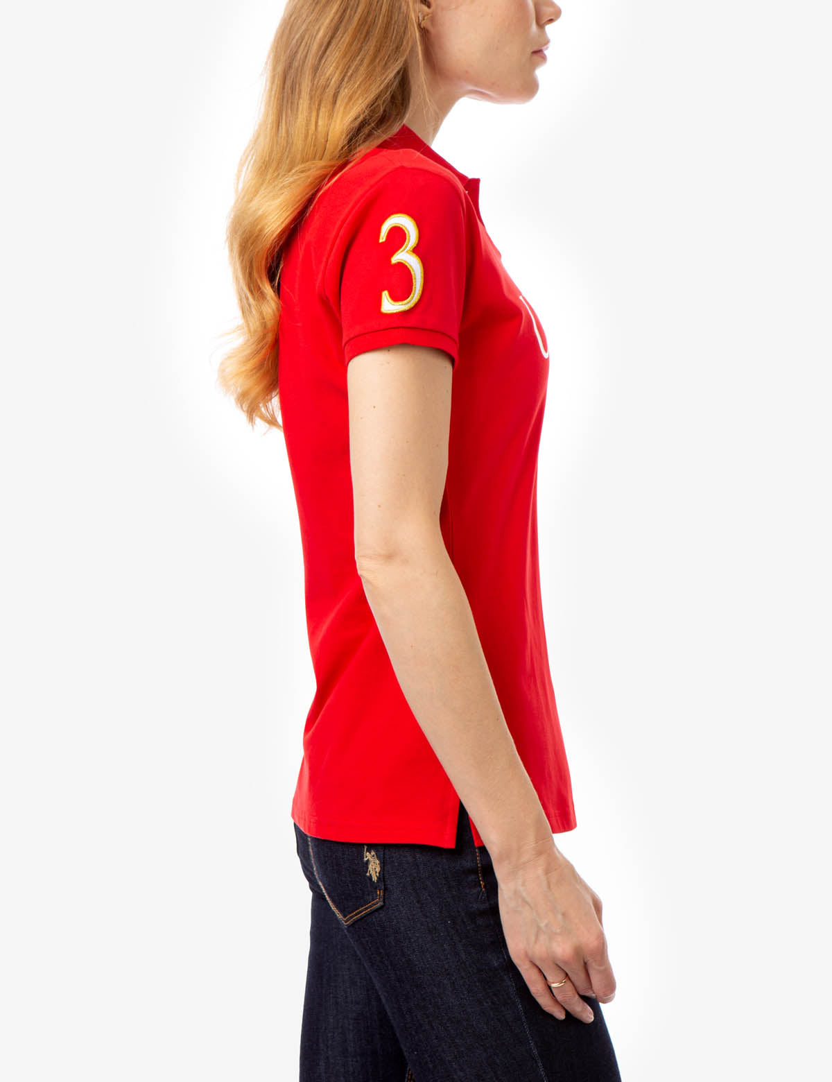 USPA NYC Classic Polo Shirt with Embroidered Logo