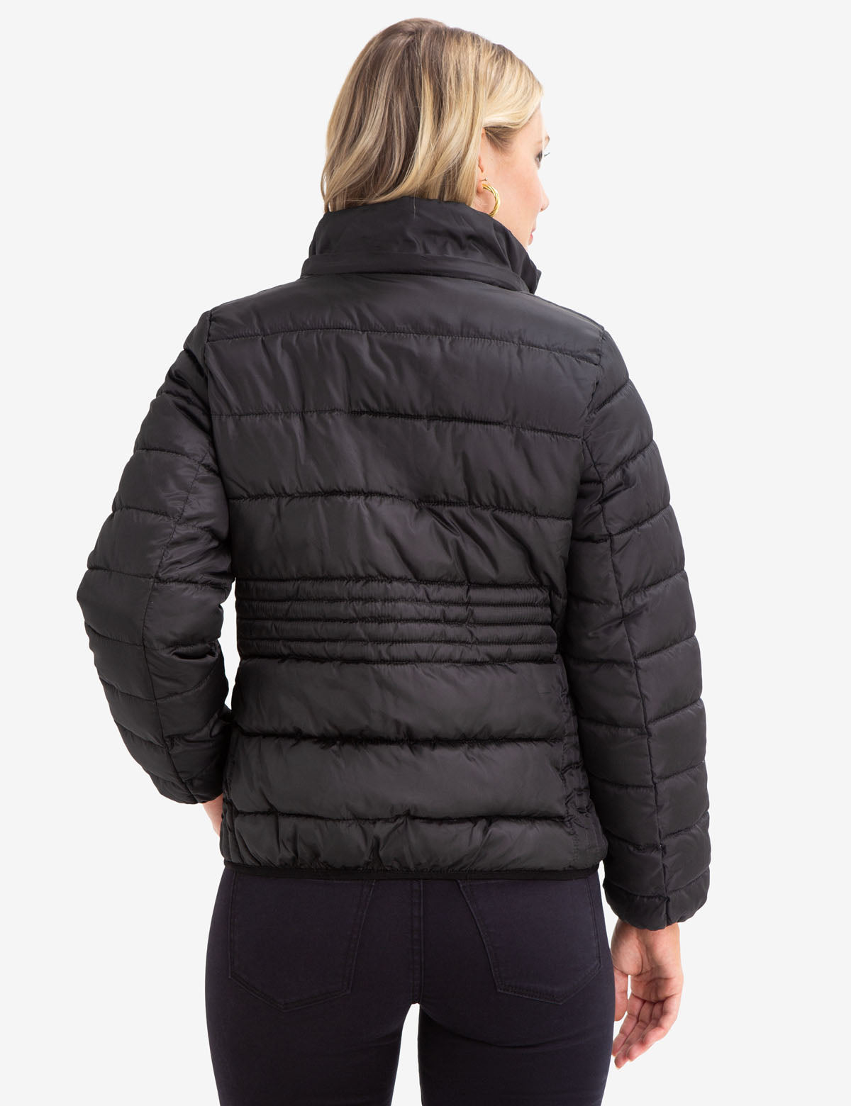 U.S. Polo Assn. Logo Puffer Jacket with Detachable Hood
