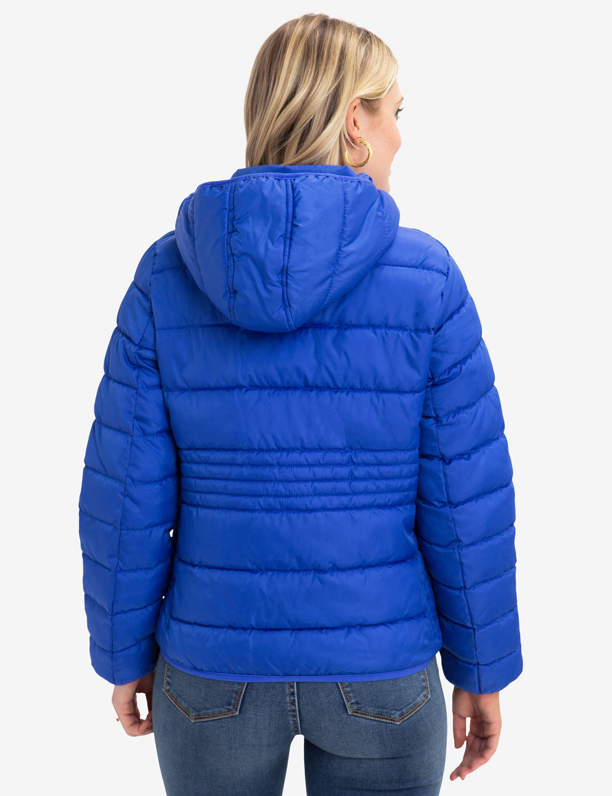 U.S. Polo Assn. Logo Puffer Jacket with Detachable Hood