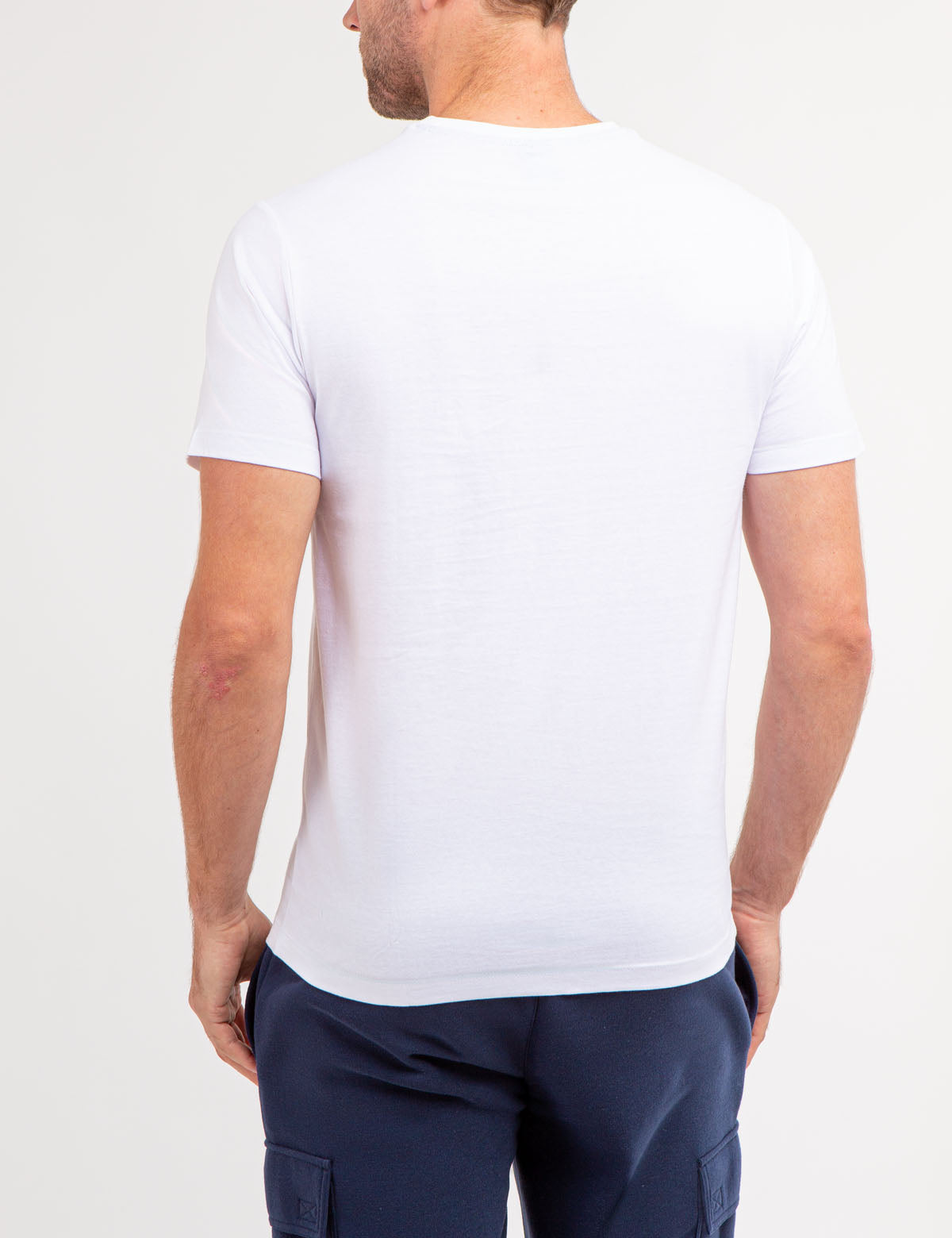 USPA Star Graphic Print Crew Neck T-Shirt for Men