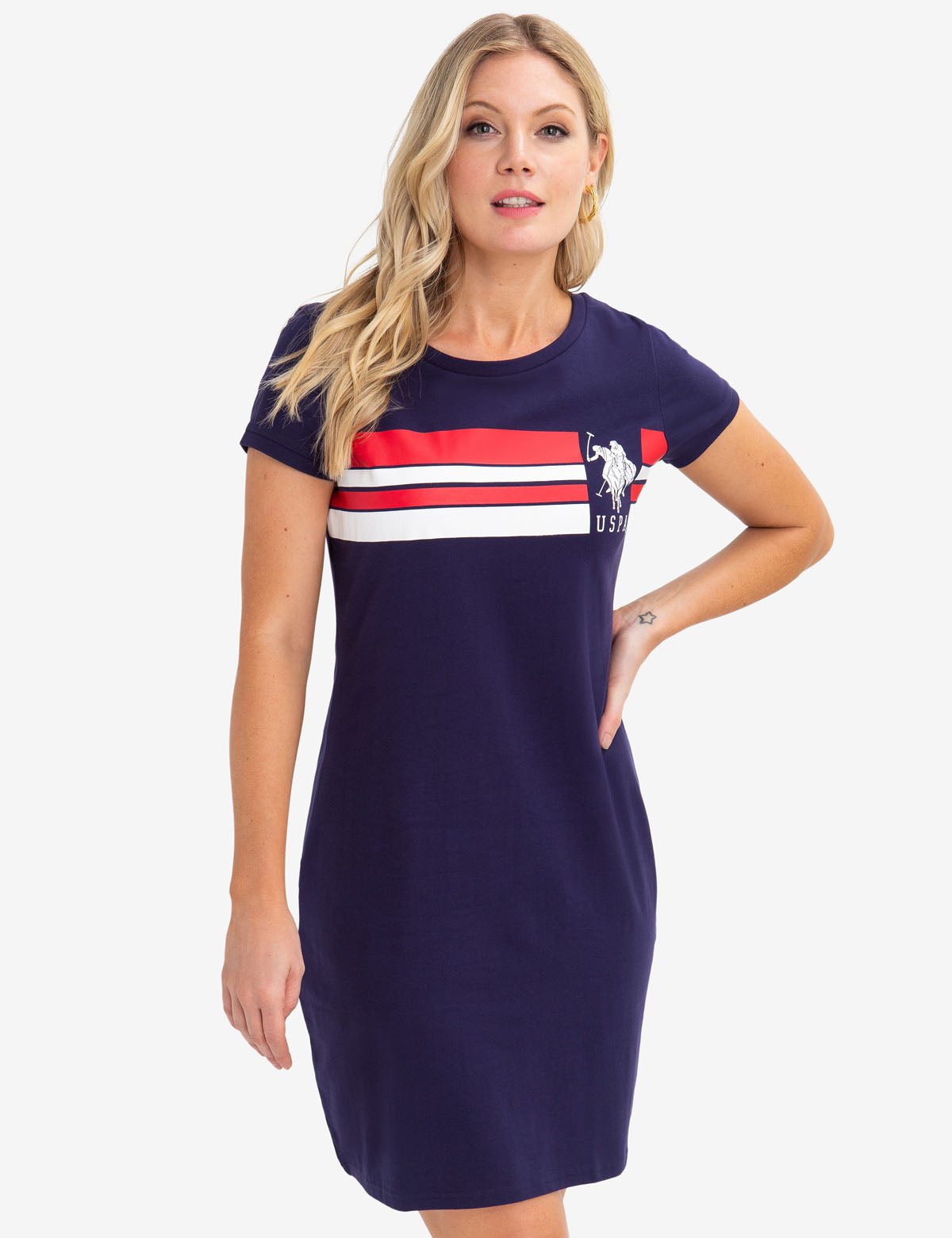 USPA Women's Dress T-Shirt - Soft Cotton Casual Tee