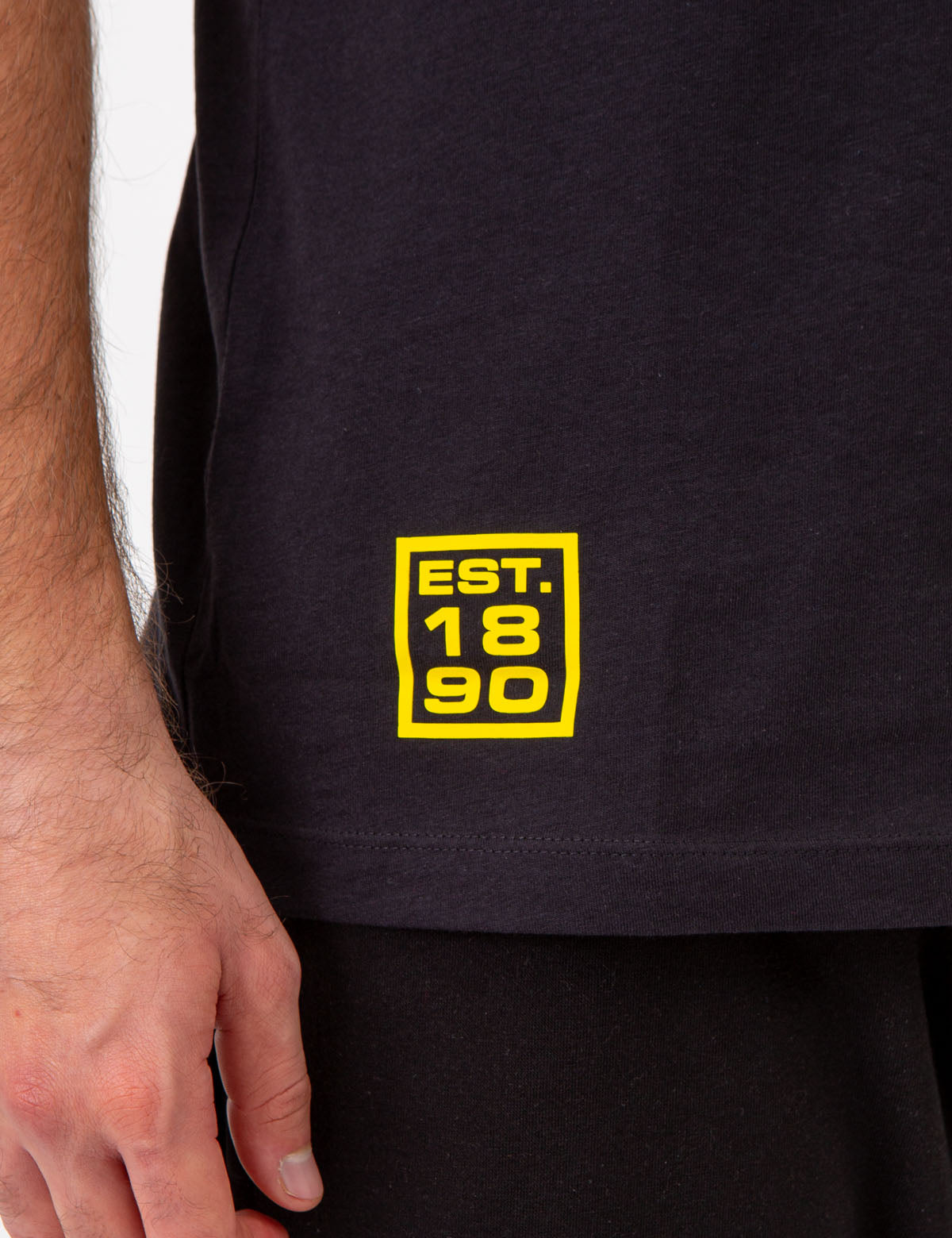 USPA Vertical Print Crew Neck T-Shirt for Men