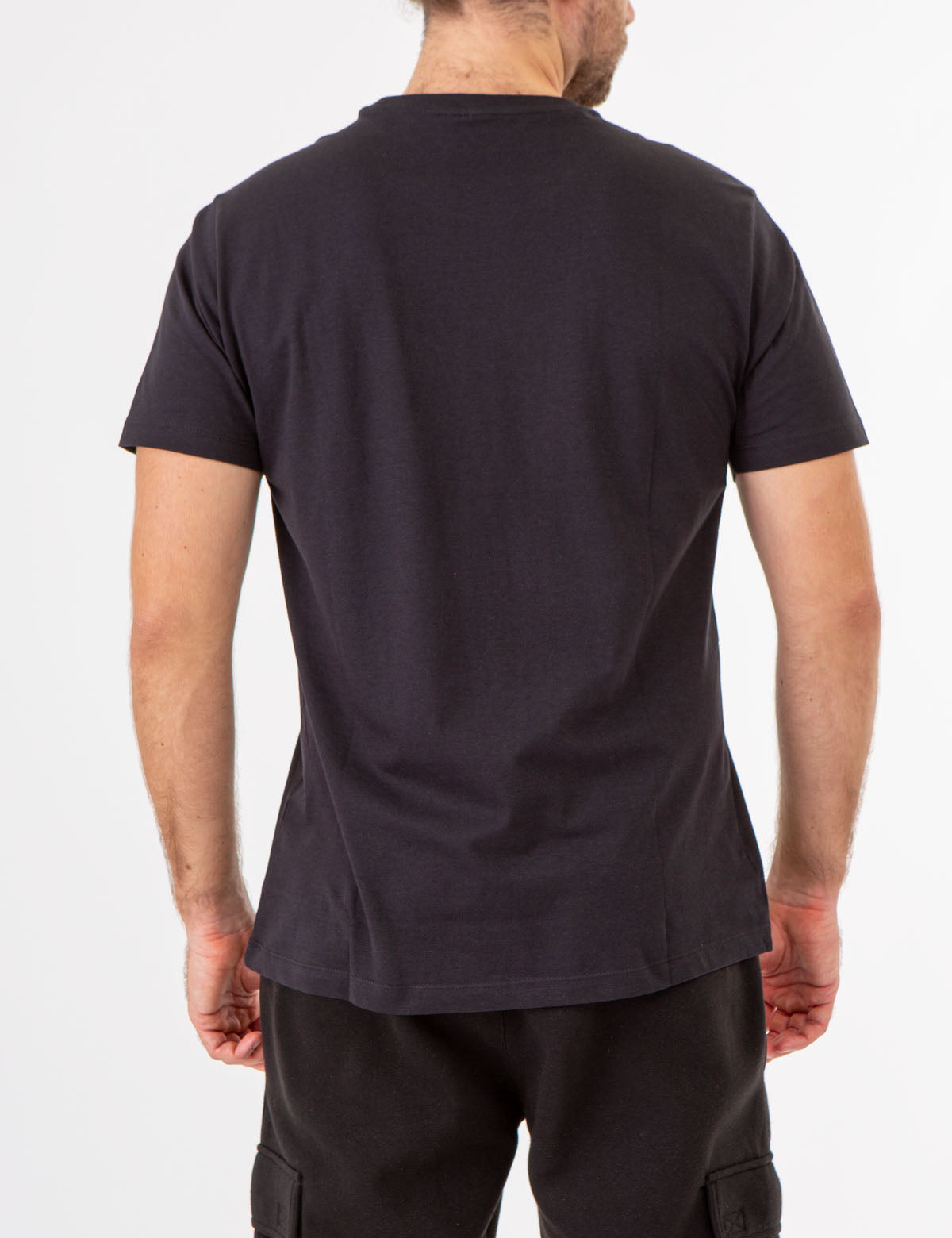 USPA Vertical Print Crew Neck T-Shirt for Men