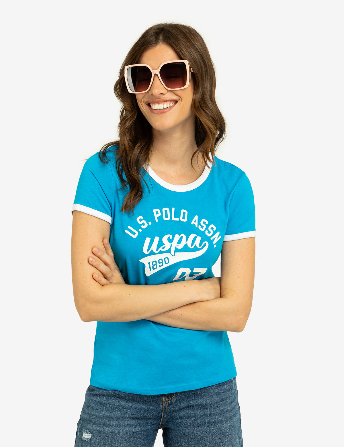 Varsity Ringer T-Shirt with Retro Print – Classic Fit