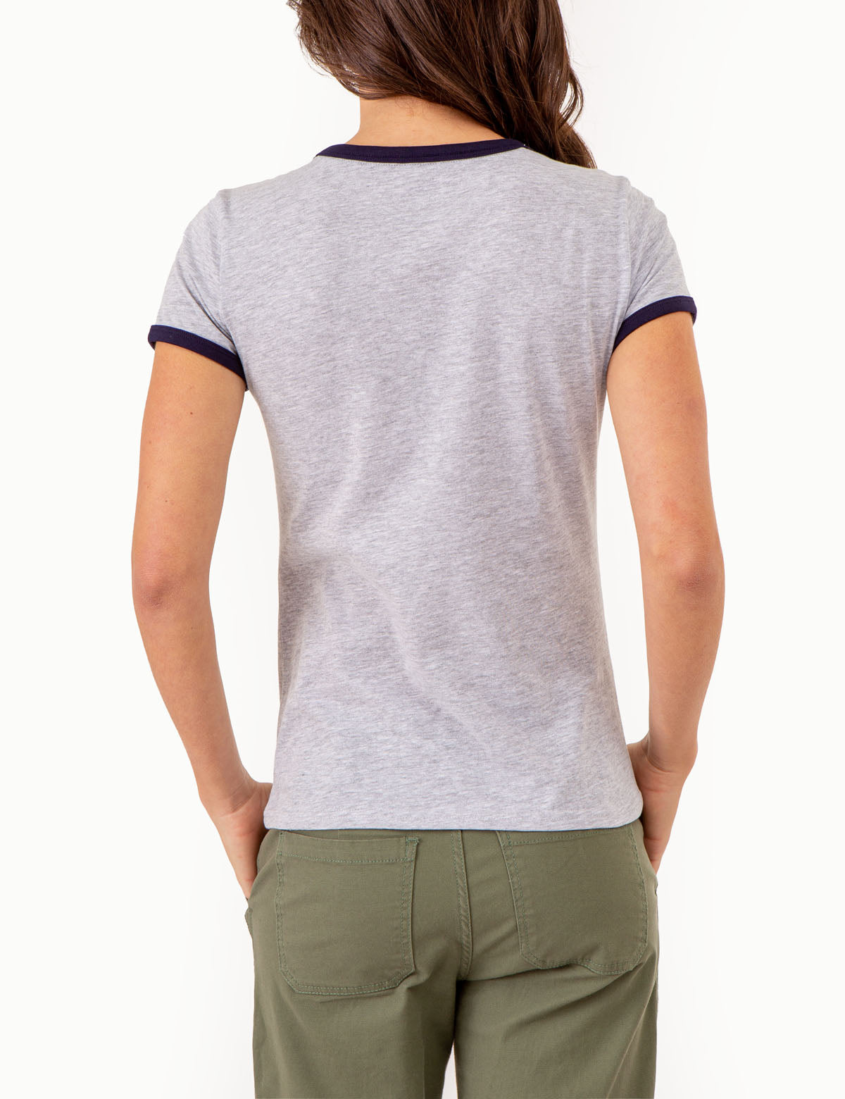 Varsity Ringer T-Shirt with Retro Print – Classic Fit
