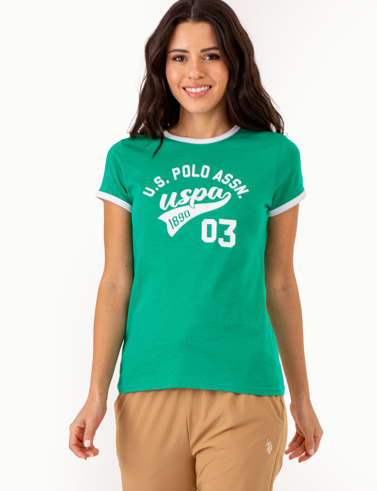 Varsity Ringer T-Shirt with Retro Print – Classic Fit