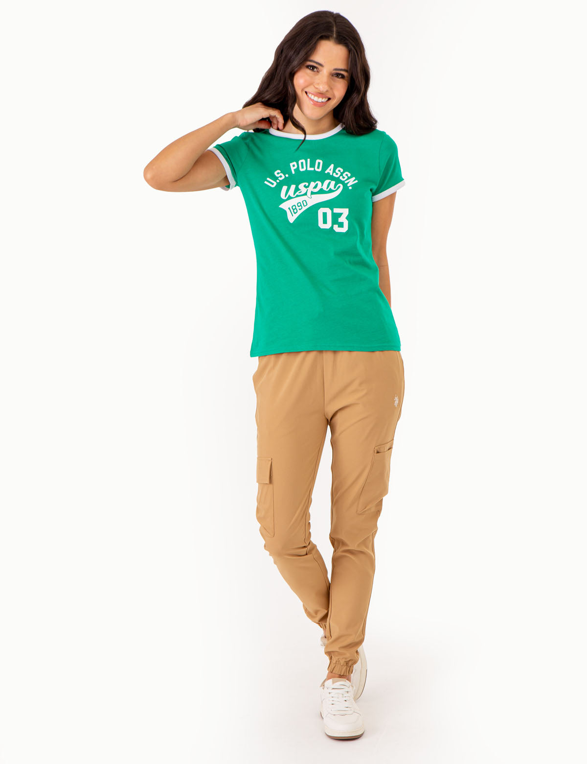 Varsity Ringer T-Shirt with Retro Print – Classic Fit