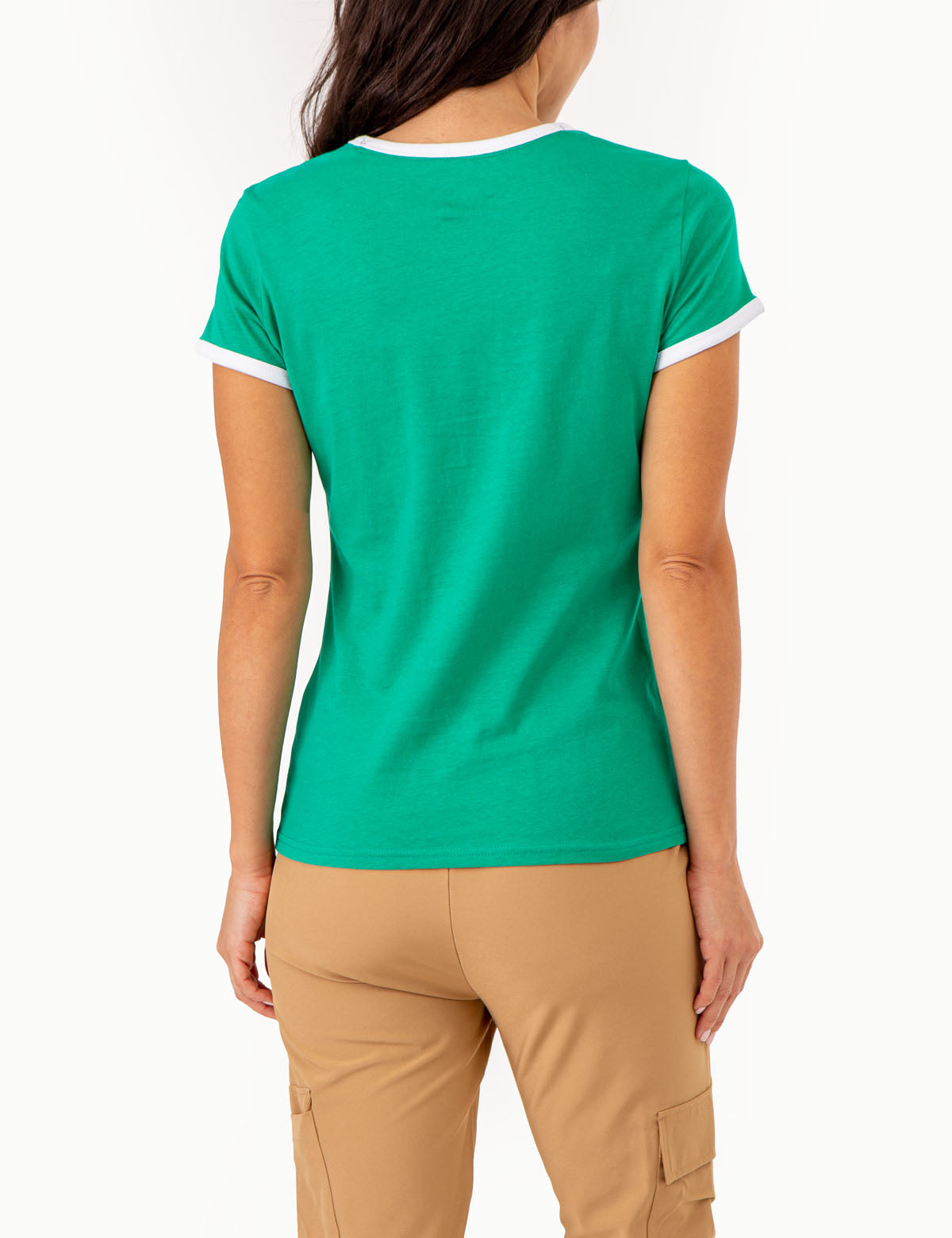 Varsity Ringer T-Shirt with Retro Print – Classic Fit
