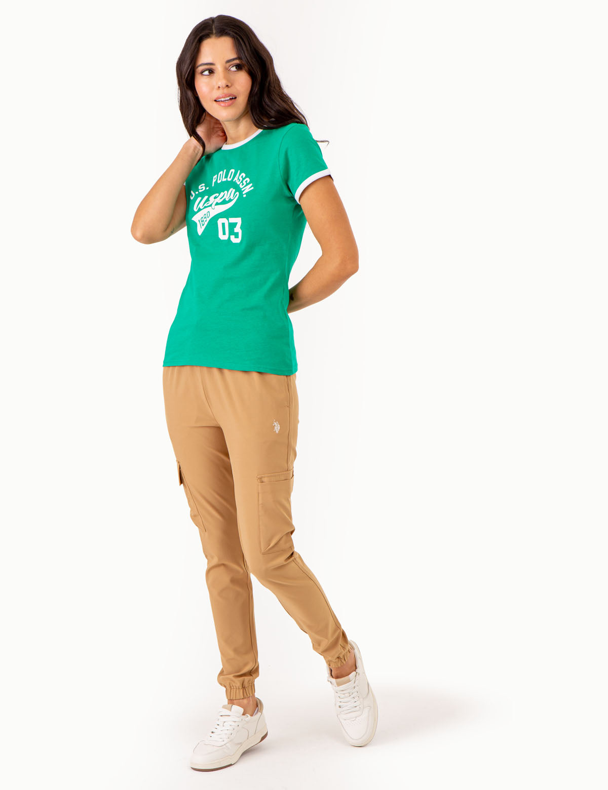 Varsity Ringer T-Shirt with Retro Print – Classic Fit