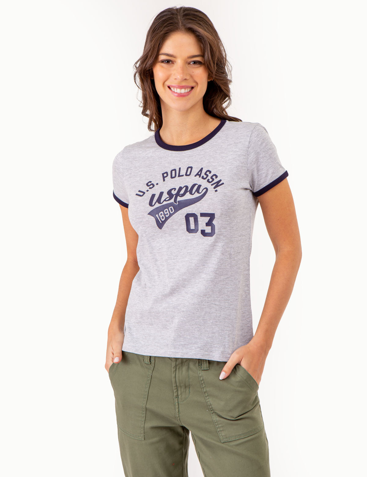 Varsity Ringer T-Shirt with Retro Print – Classic Fit