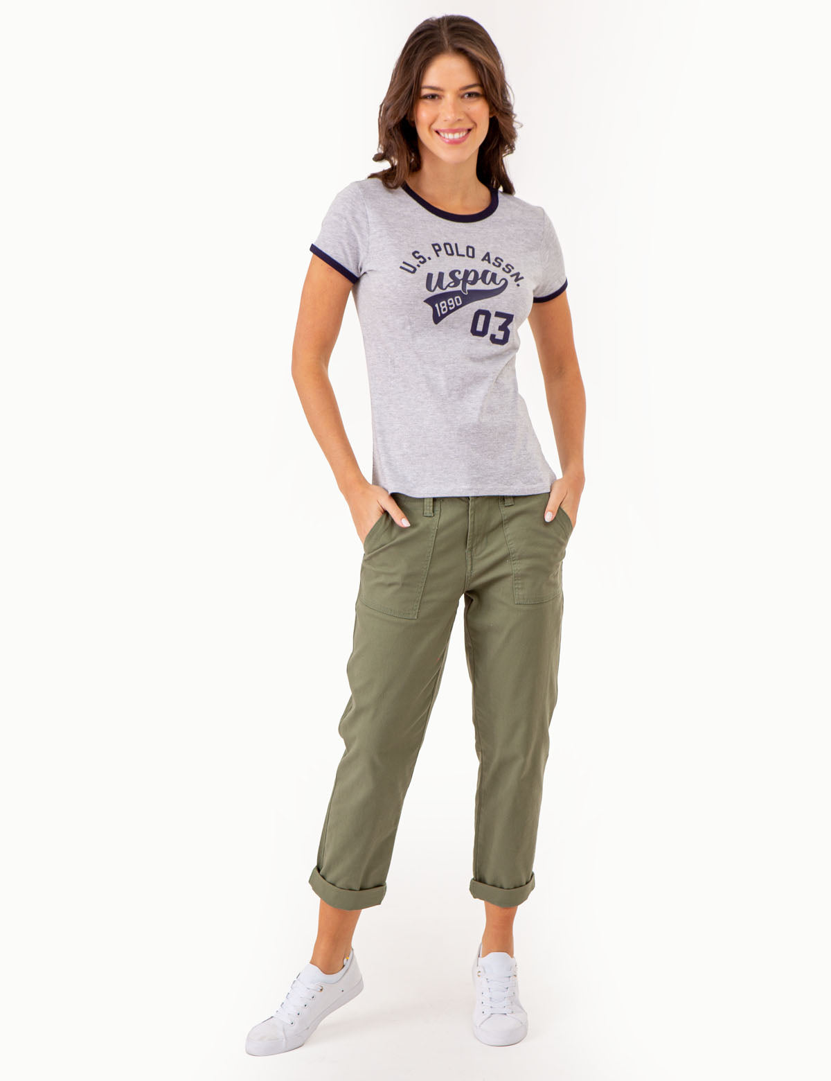 Varsity Ringer T-Shirt with Retro Print – Classic Fit