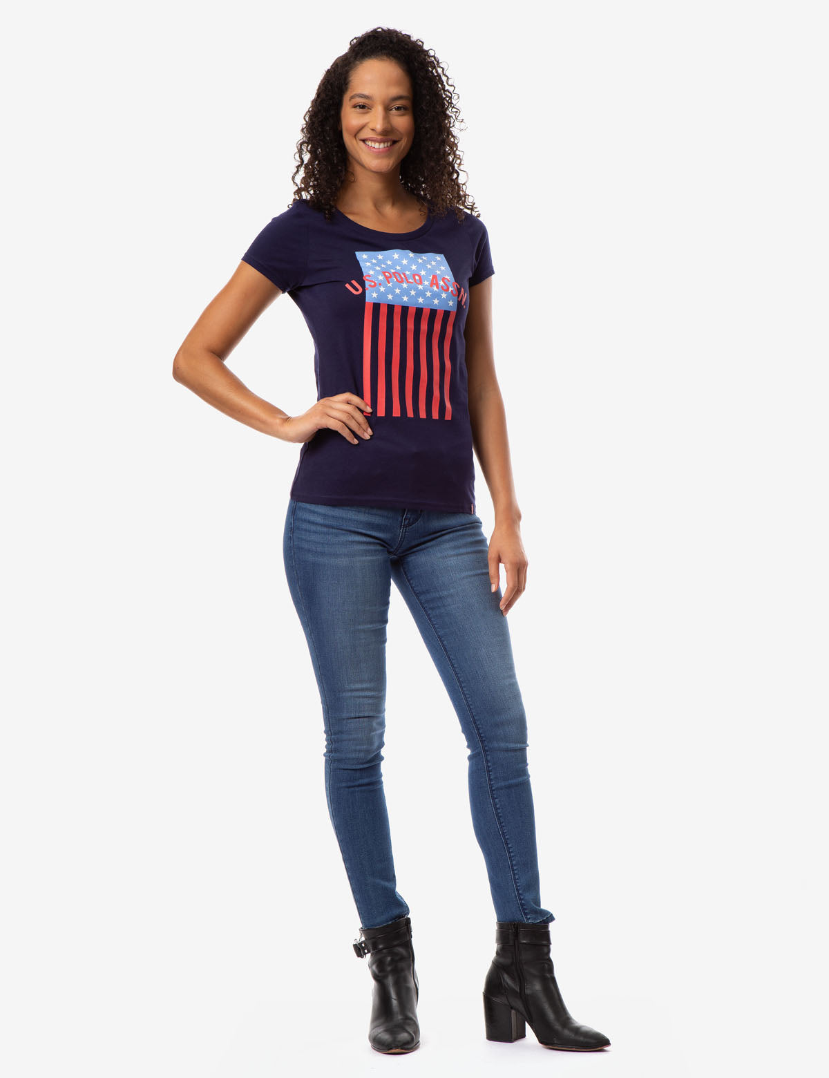 Vertical Flag Graphic T-Shirt