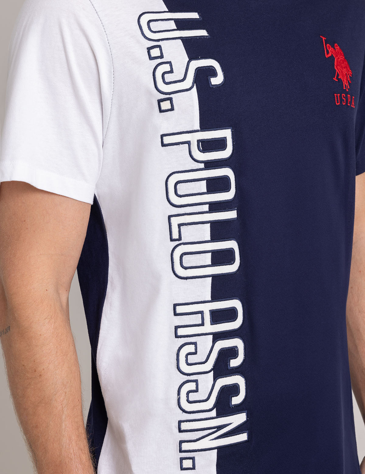 U.S. Polo Assn. Colorblock Graphic T-Shirt for Men