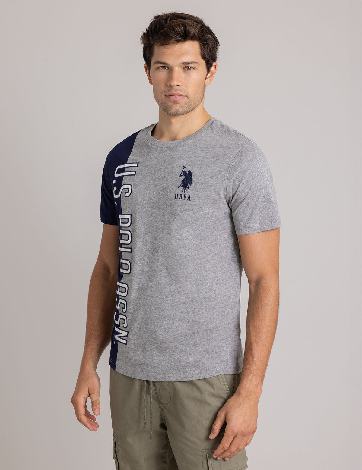 U.S. Polo Assn. Colorblock Graphic T-Shirt for Men