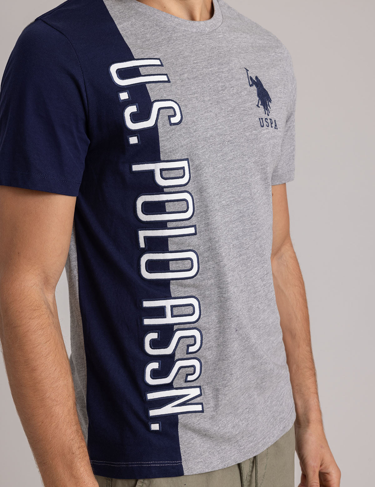 U.S. Polo Assn. Colorblock Graphic T-Shirt for Men