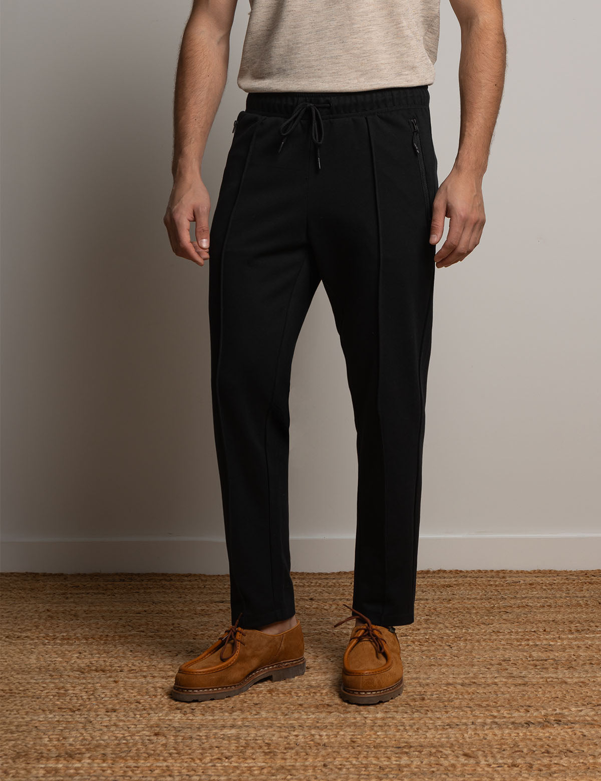 White Label Bonded Interlock Jogger Pants for Men