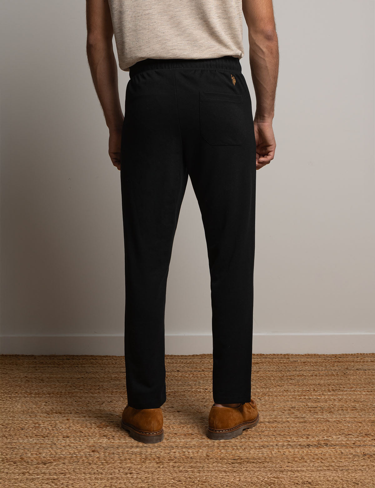 White Label Bonded Interlock Jogger Pants for Men