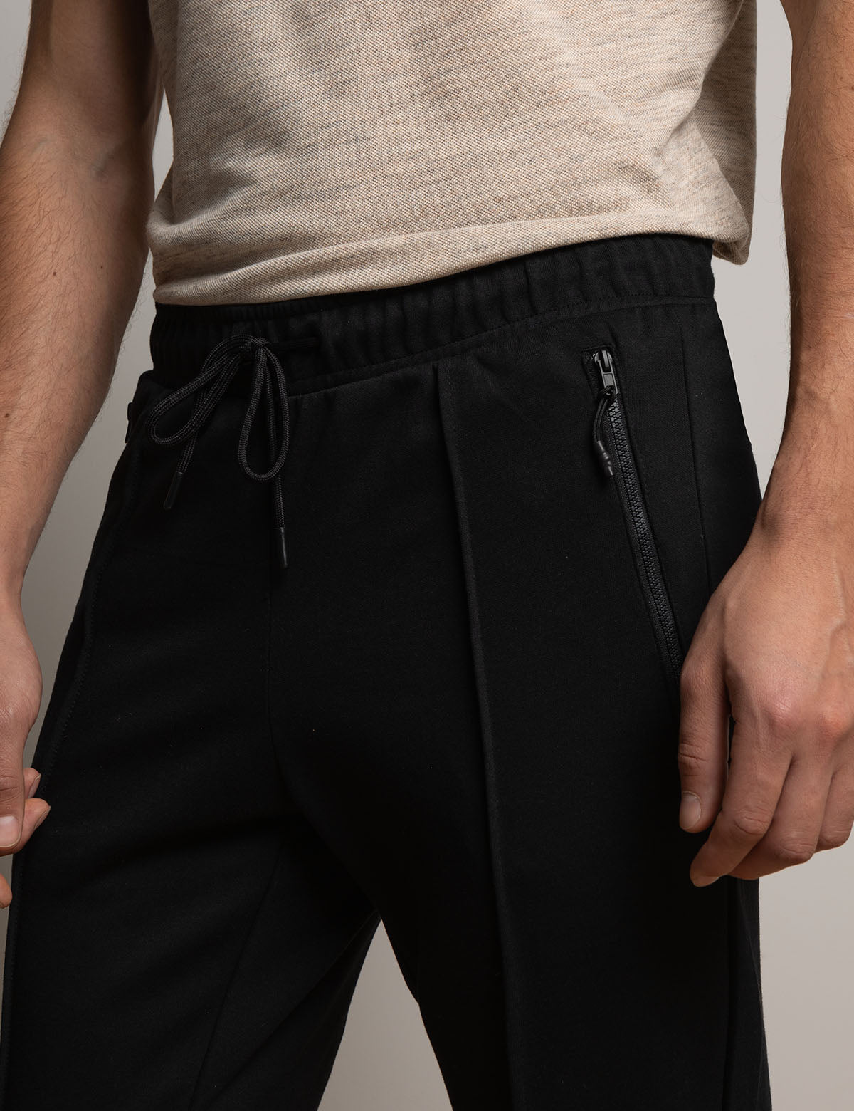 White Label Bonded Interlock Jogger Pants for Men