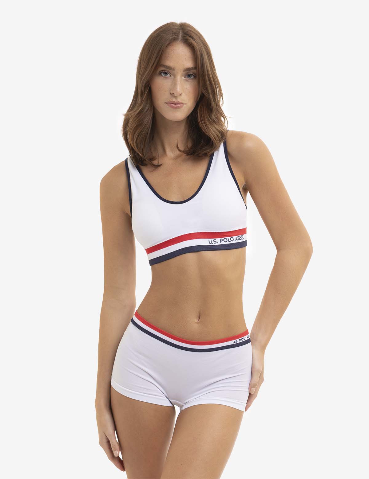 2 Pack Signature Stripe Bralettes - Wireless & Removable Pads