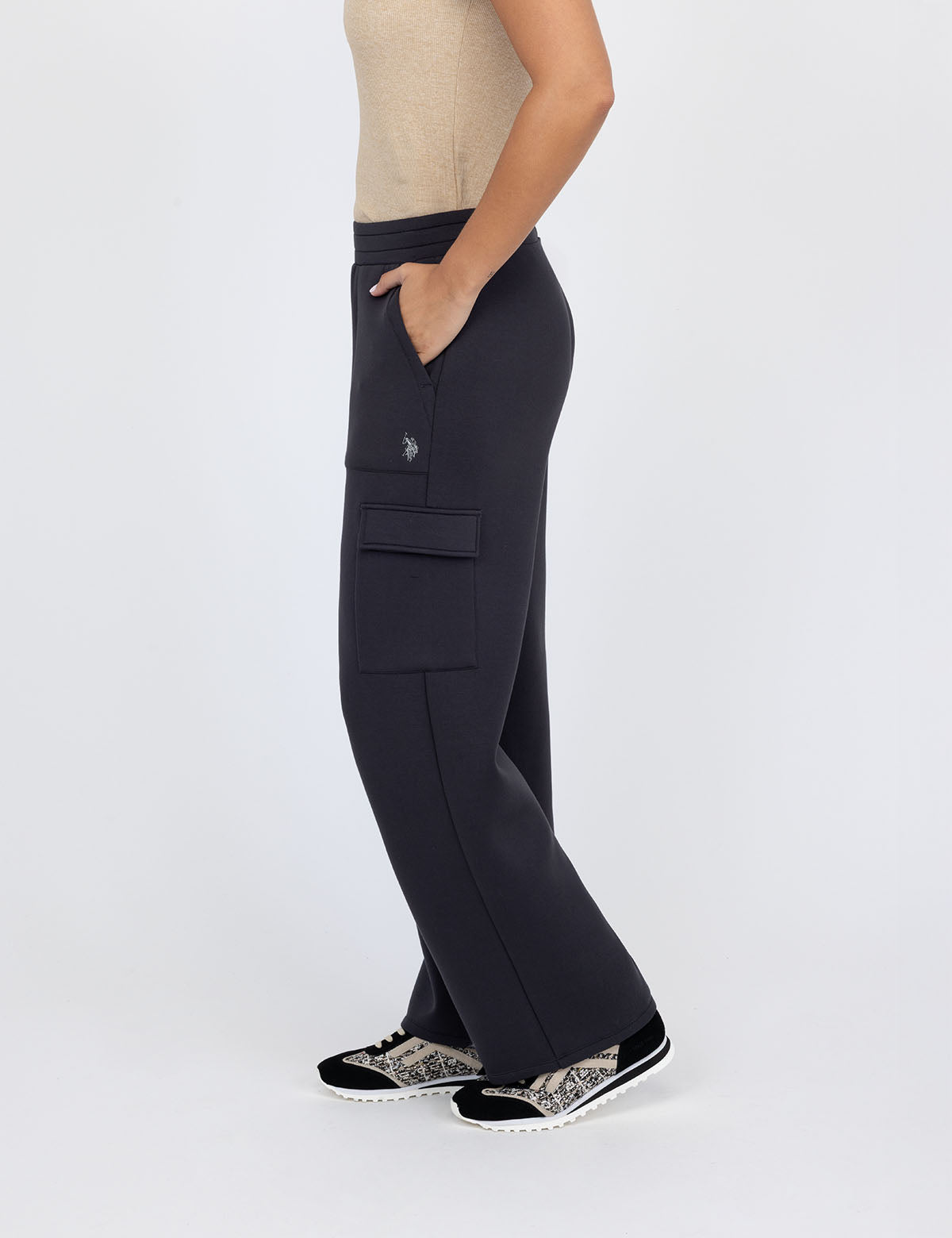 White Label Straight Fit Cargo Scuba Pants