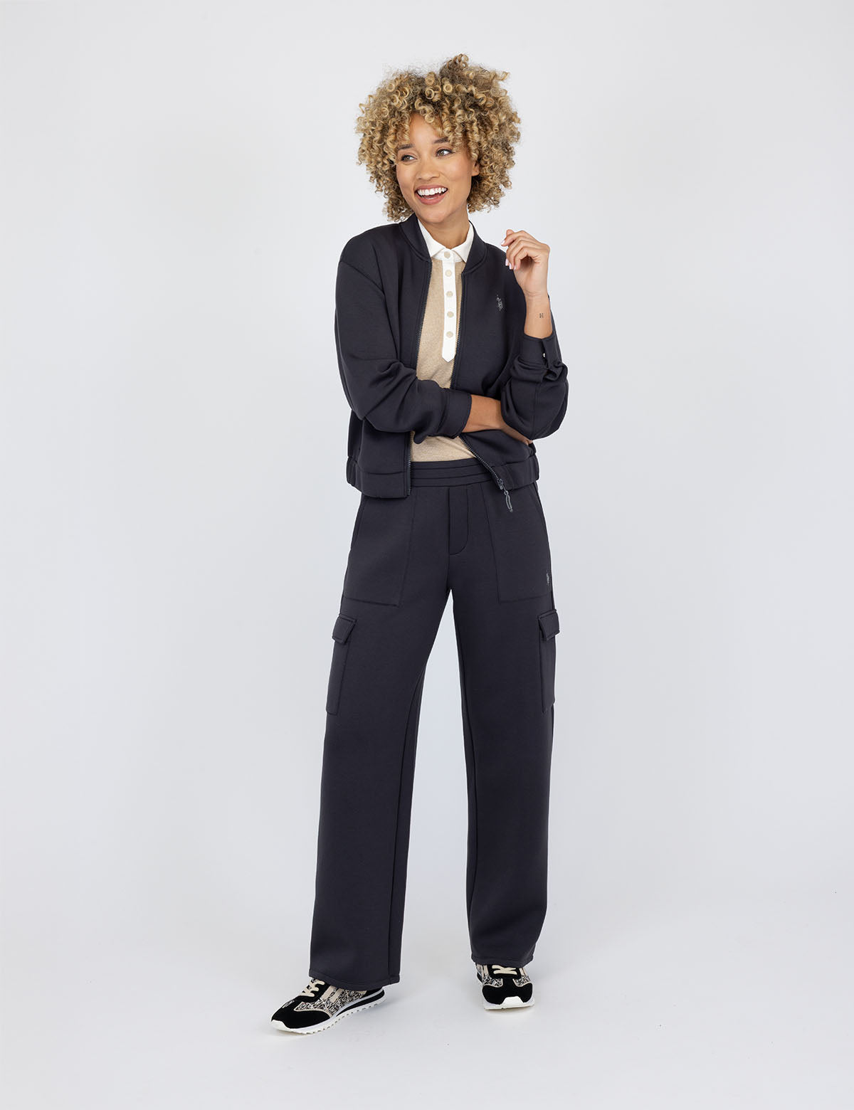 White Label Straight Fit Cargo Scuba Pants
