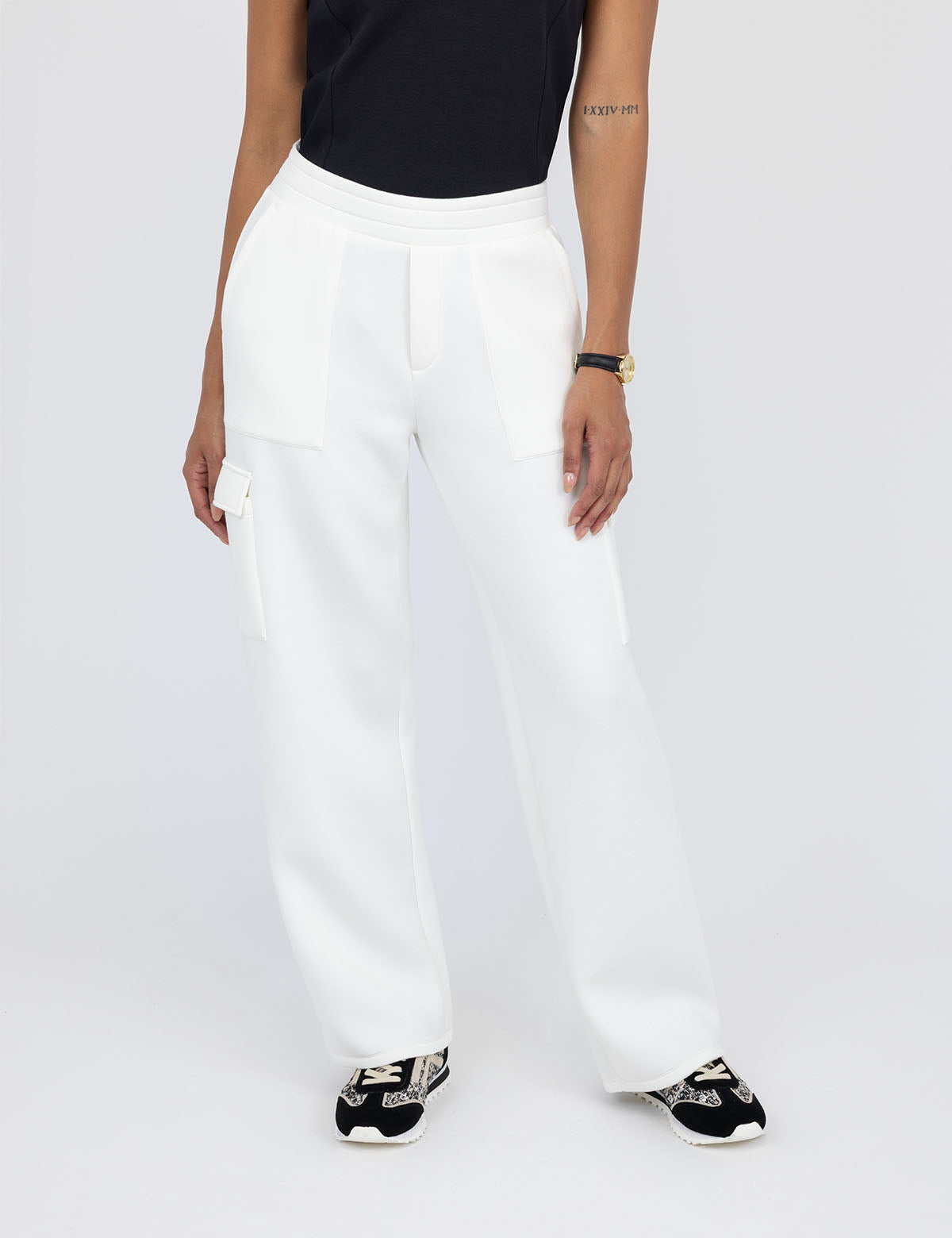 White Label Straight Fit Cargo Scuba Pants