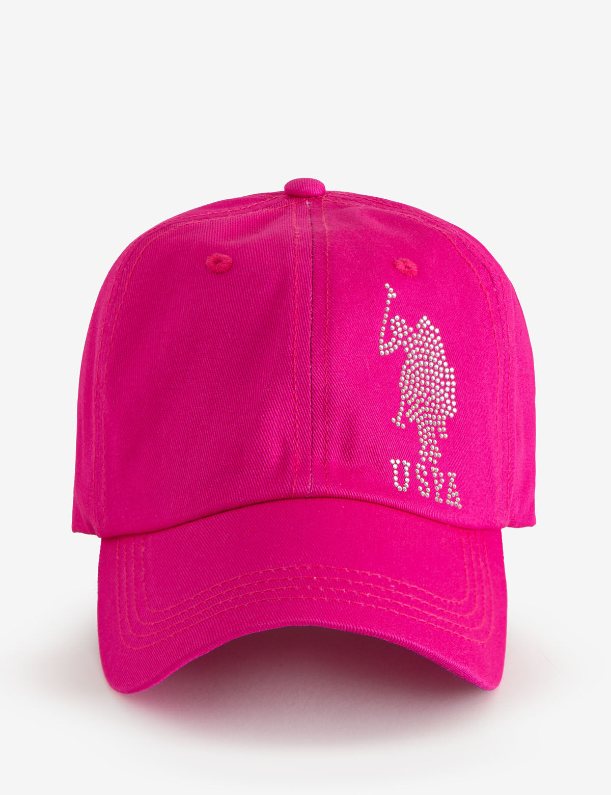 Women's Rhinestone Embellished Twill Logo Hat