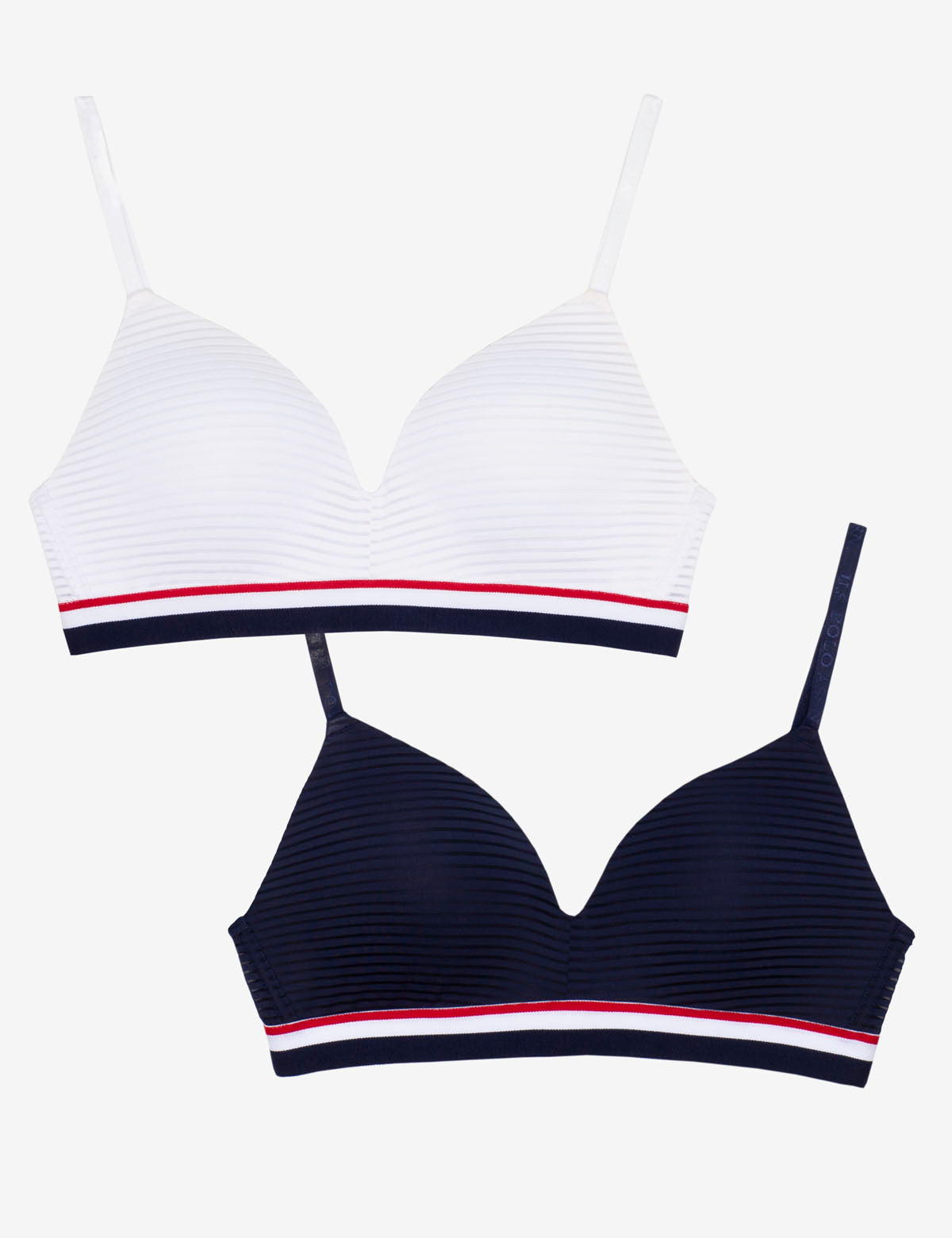 2-Pack Wireless Microfiber Bras with Adjustable Straps