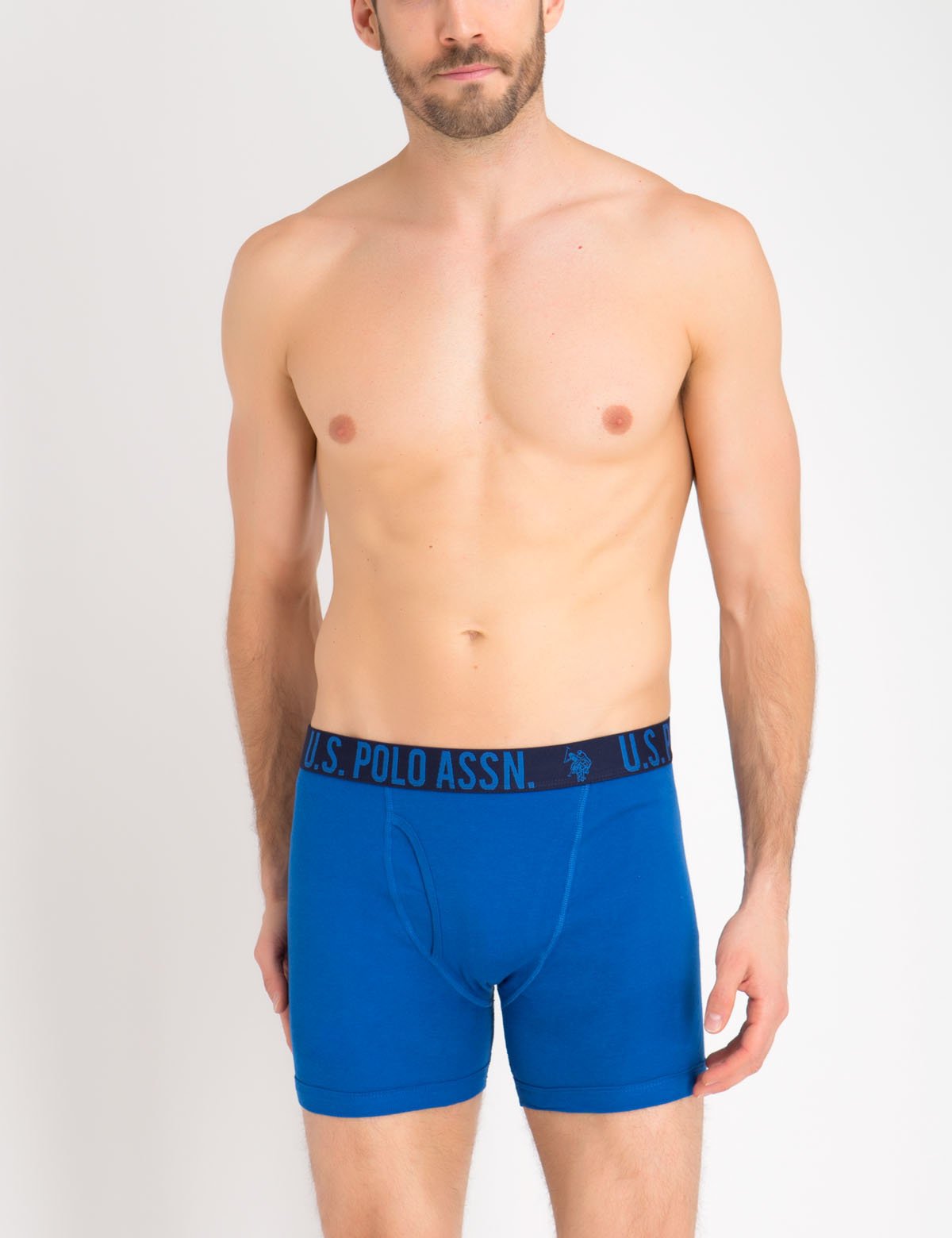U.S. Polo Assn. Cotton Boxer Briefs 3-Pack