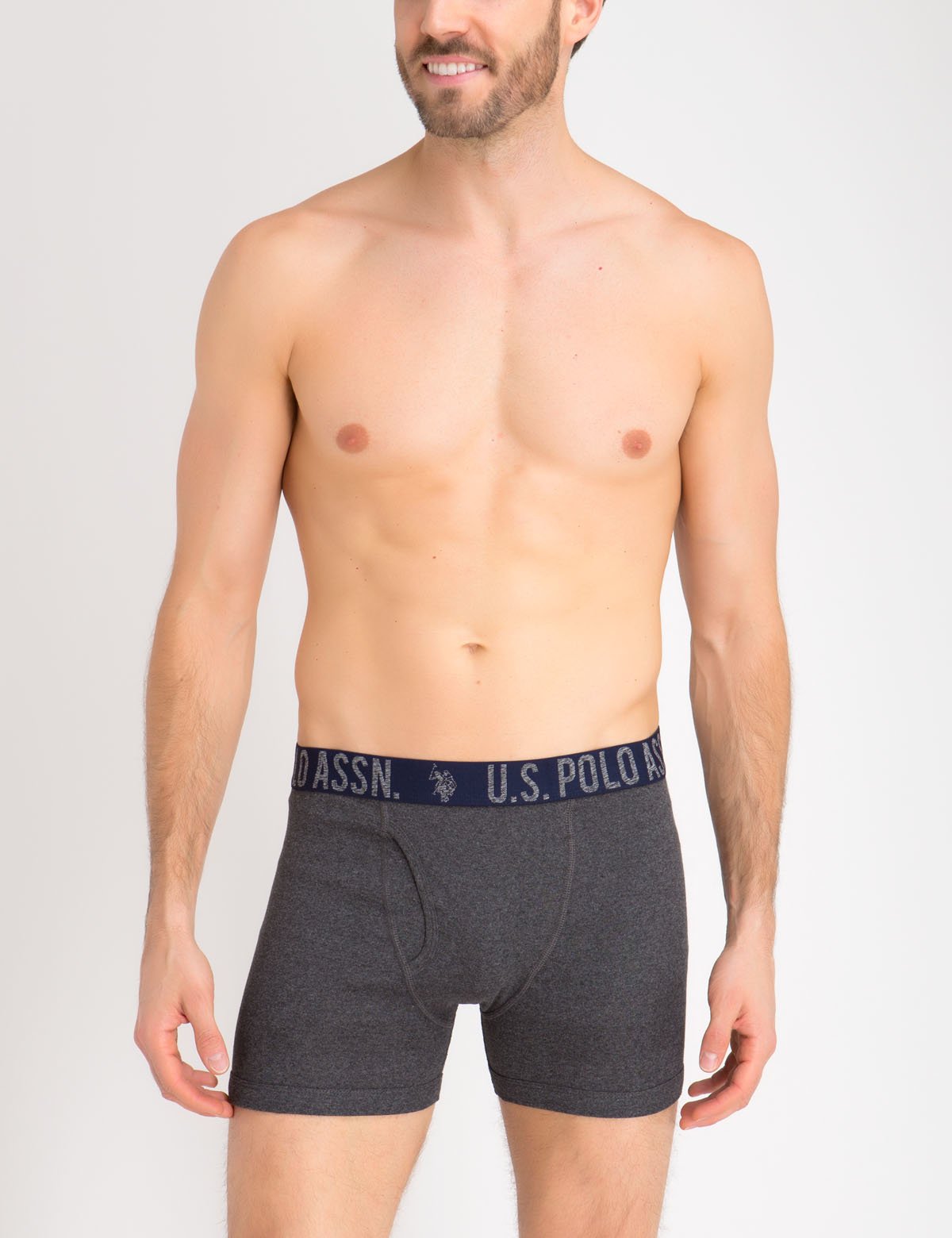 U.S. Polo Assn. Cotton Boxer Briefs 3-Pack