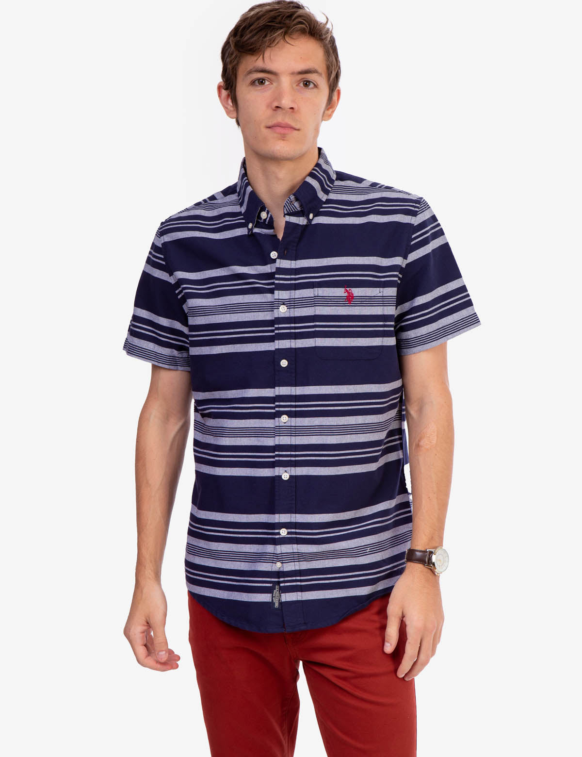 Men's Yarn-Dyed Stripe Oxford Shirt