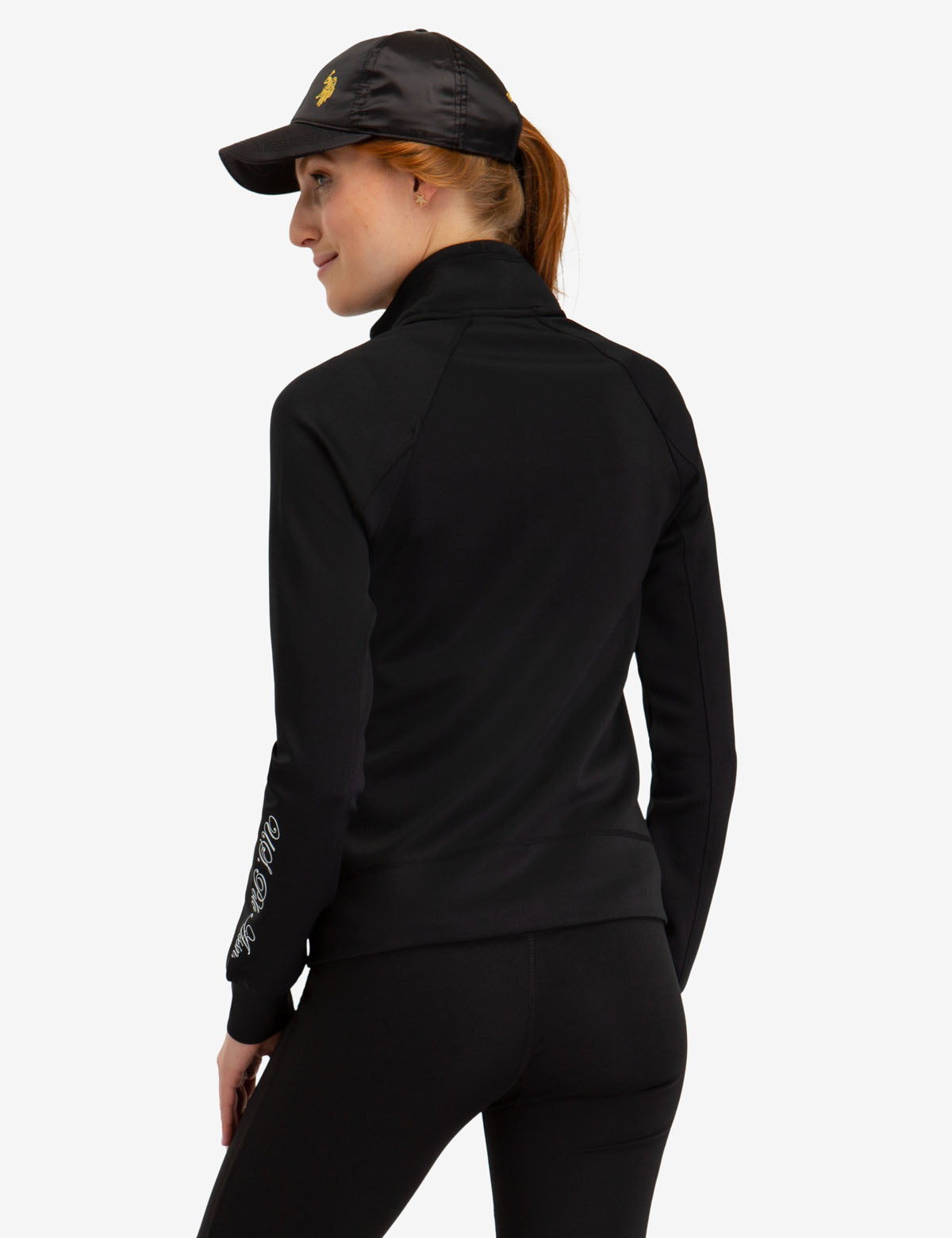 USPA Zip Up Jacket - Lightweight Polyester with Spandex Stretch
