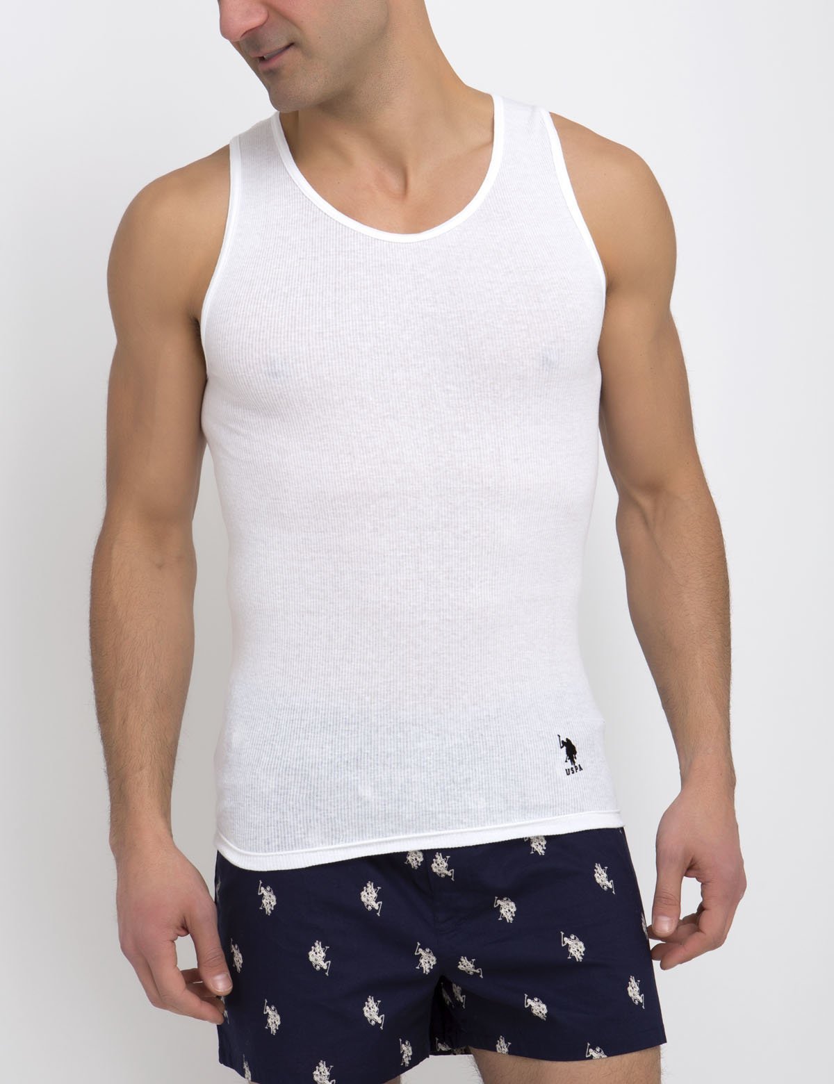 3 Pack Cotton Ribbed Tank Tops for Men - Sleeveless A-Shirts