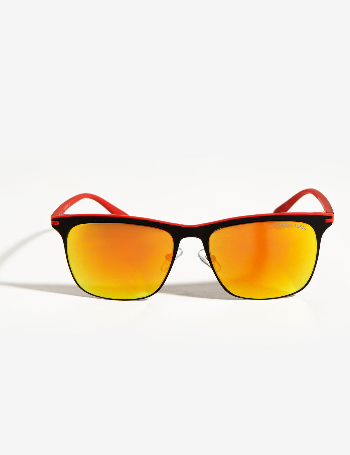 Men's Metal Frame Rectangular Sunglasses