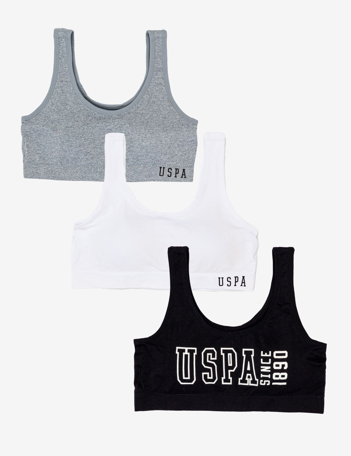 3 Pack Wire-Free Seamless Bras with Removable Pads