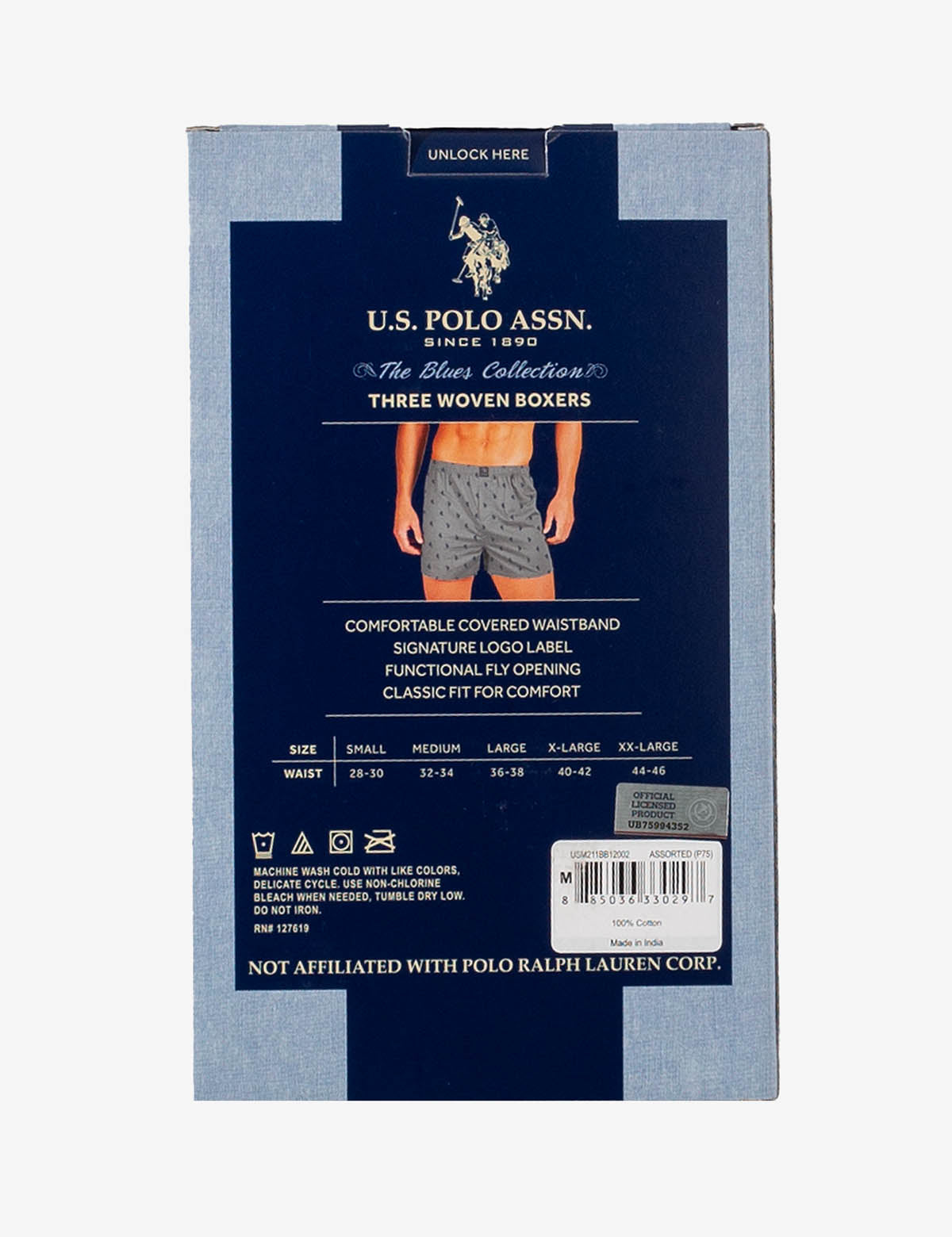 3 Pack Soft Woven Boxer Briefs for Men