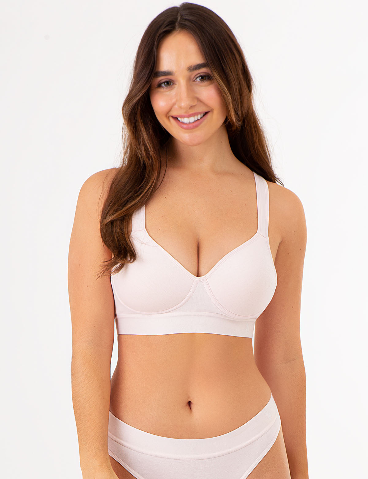 3-Pack Wire-Free Racerback Bras with Adjustable Straps