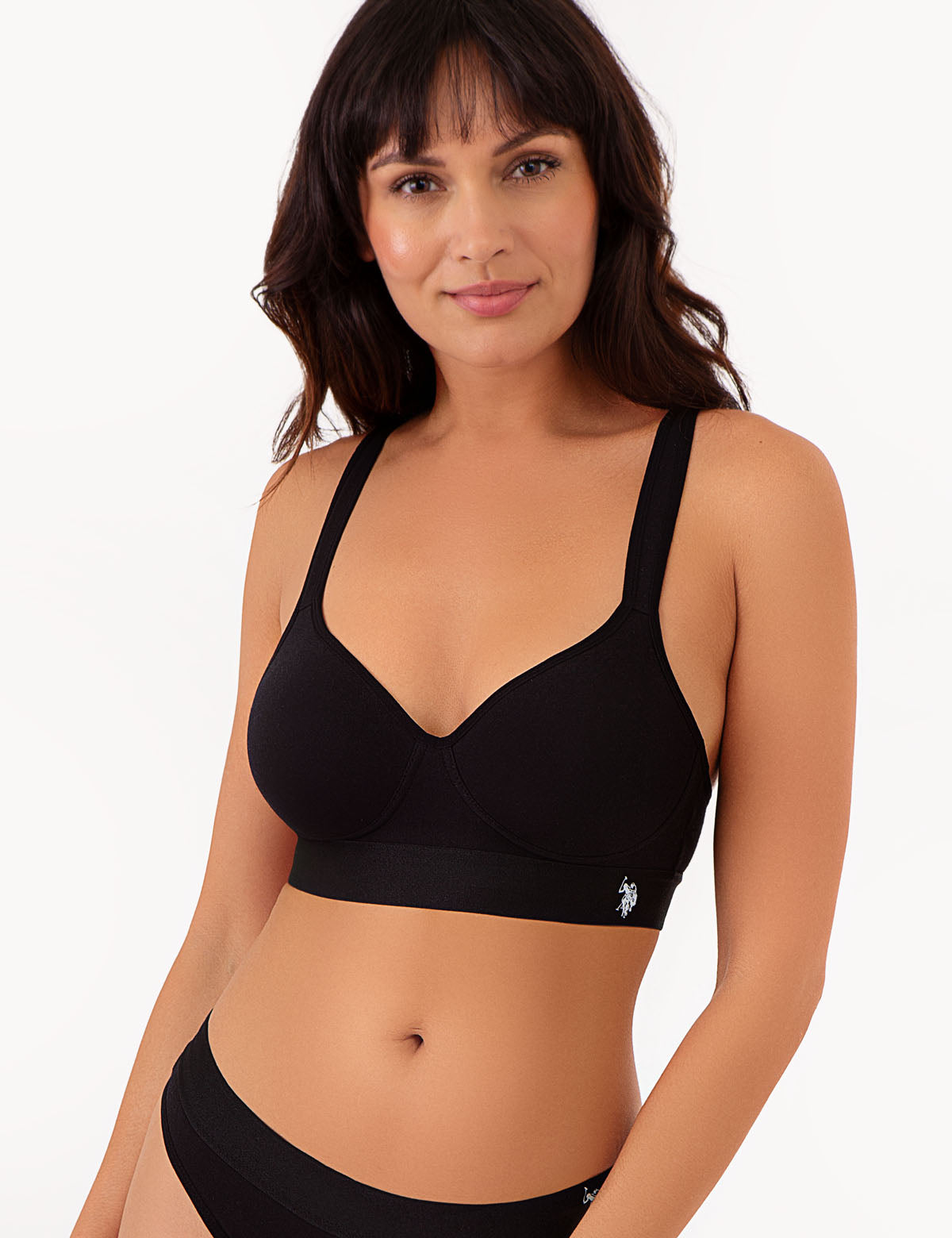 3-Pack Wire-Free Racerback Bras with Adjustable Straps