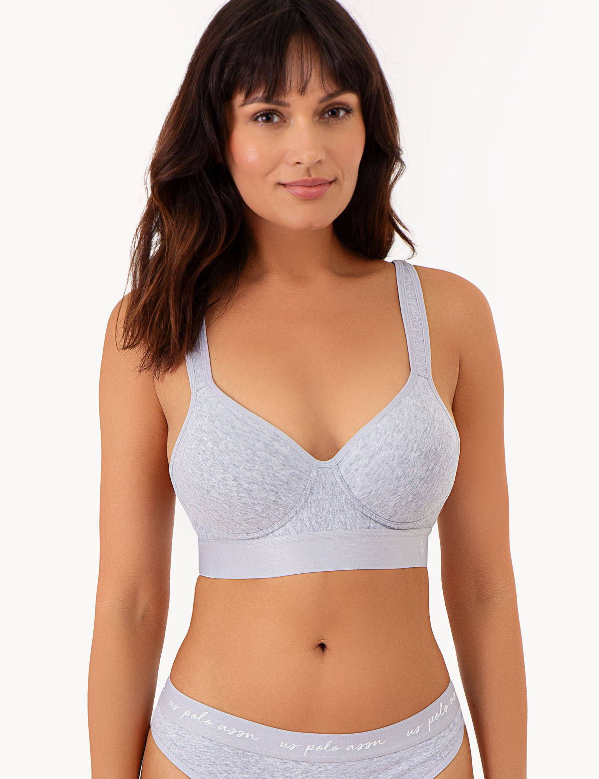 3-Pack Wire-Free Racerback Bras with Adjustable Straps