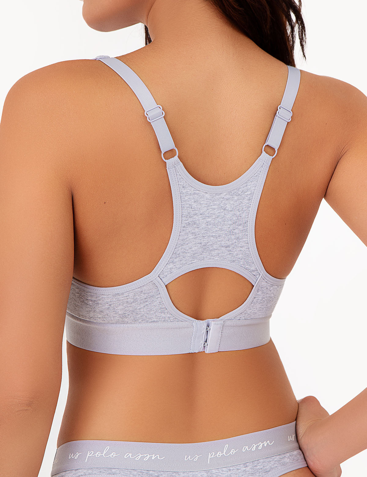 3-Pack Wire-Free Racerback Bras with Adjustable Straps
