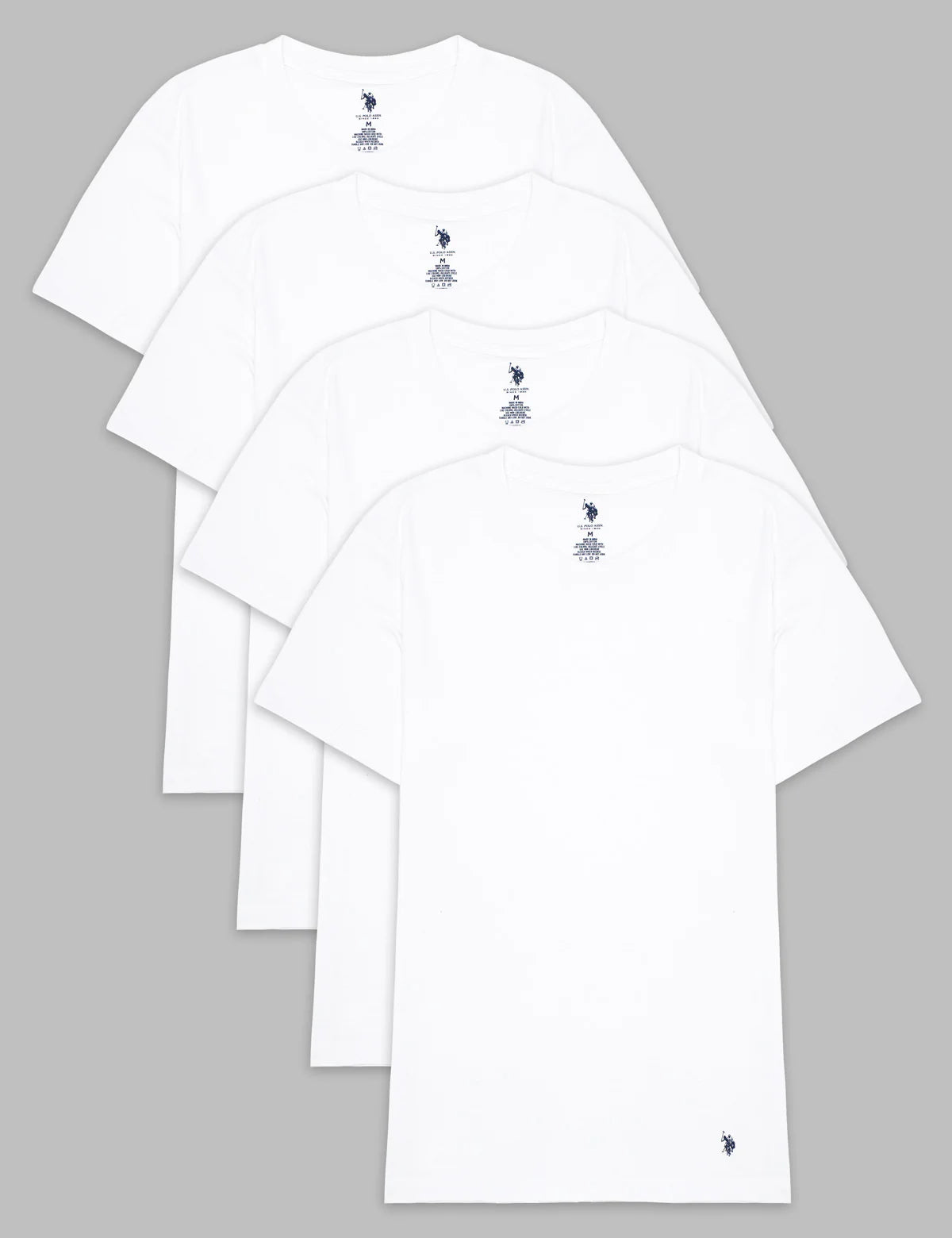 4 Pack Soft Cotton Crew Neck T-Shirts for Men
