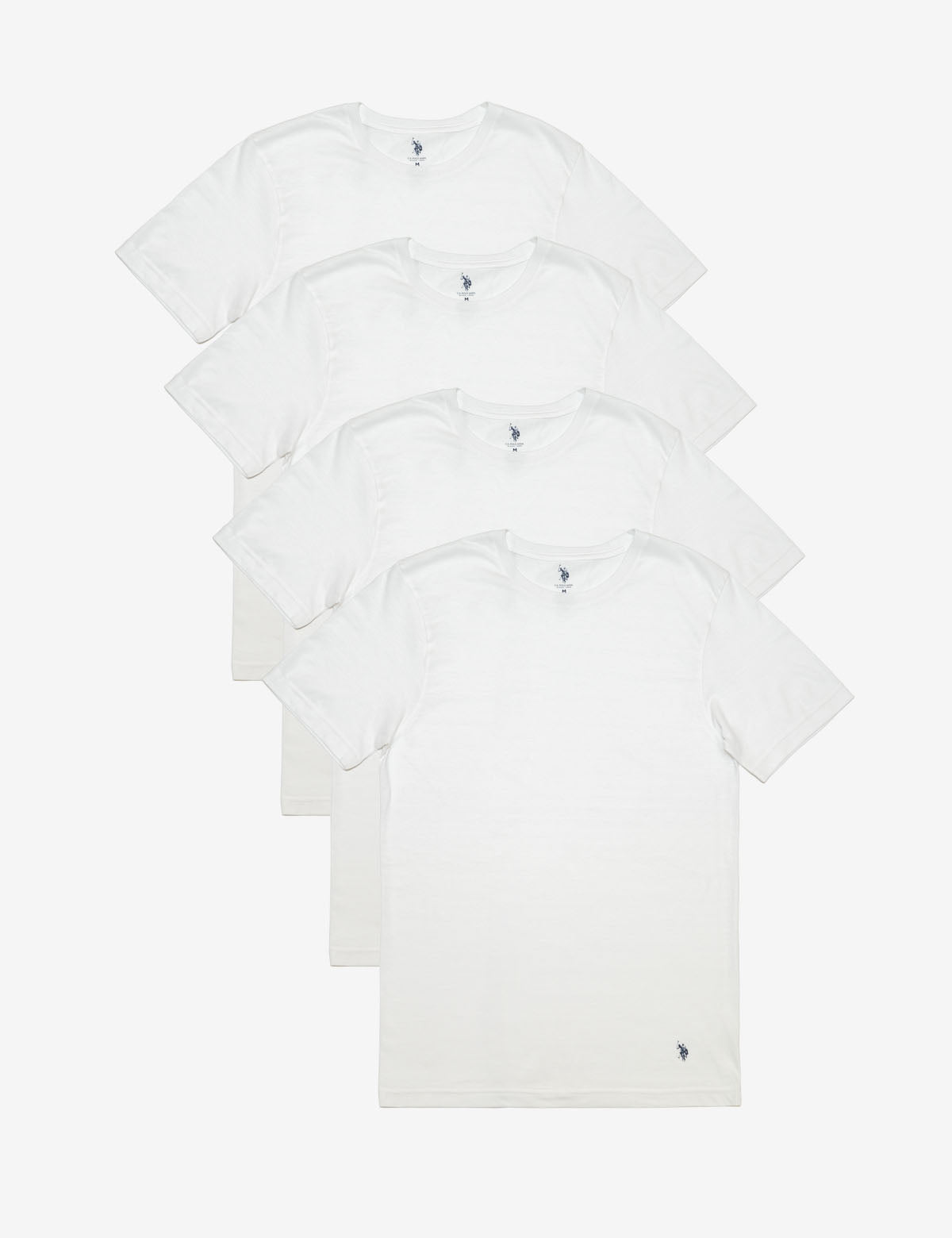 4 Pack Soft Cotton Crew Neck T-Shirts for Men