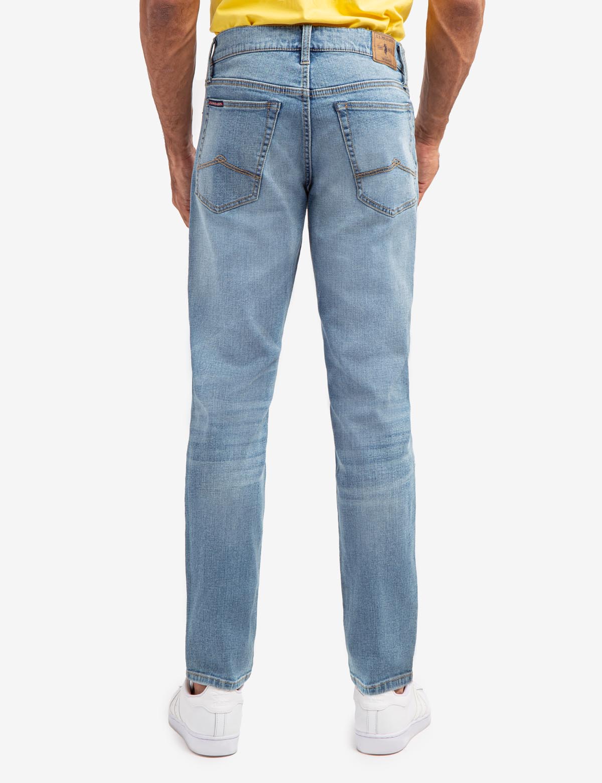 Men's Athletic Fit Jeans - 5 Pocket Stretch Denim