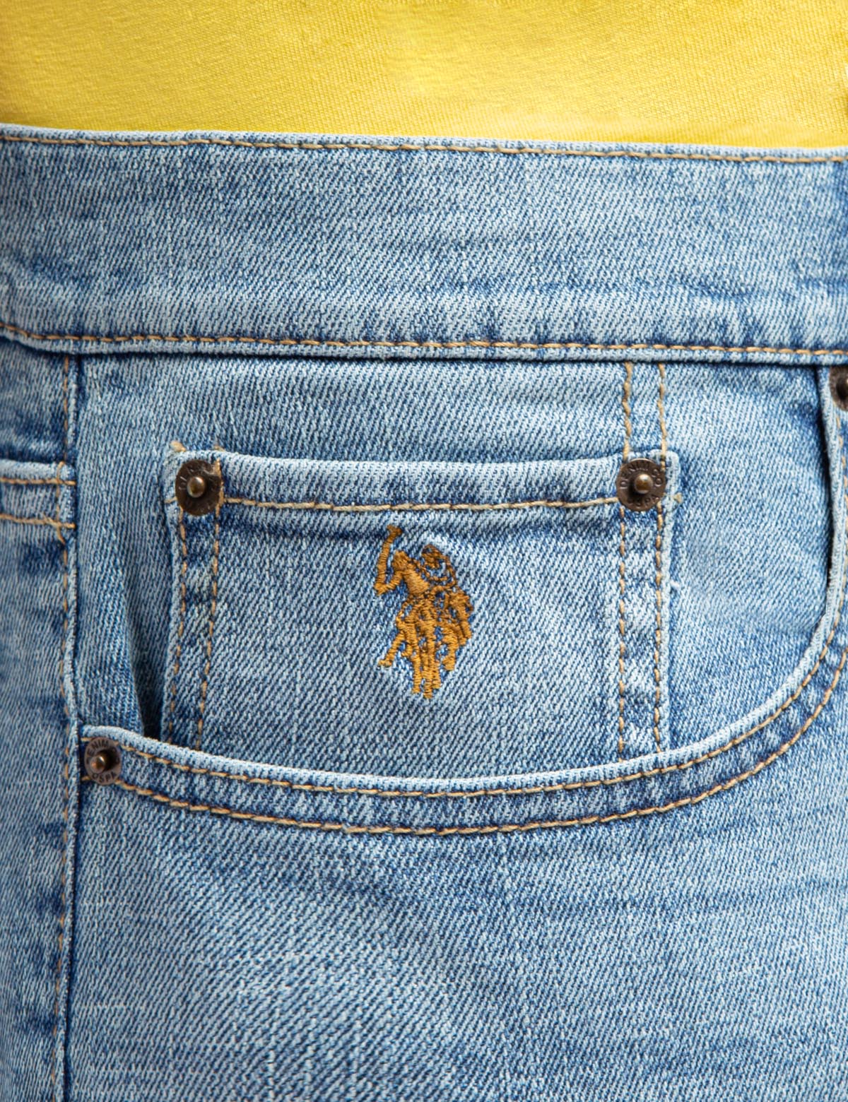 Men's Athletic Fit Jeans - 5 Pocket Stretch Denim
