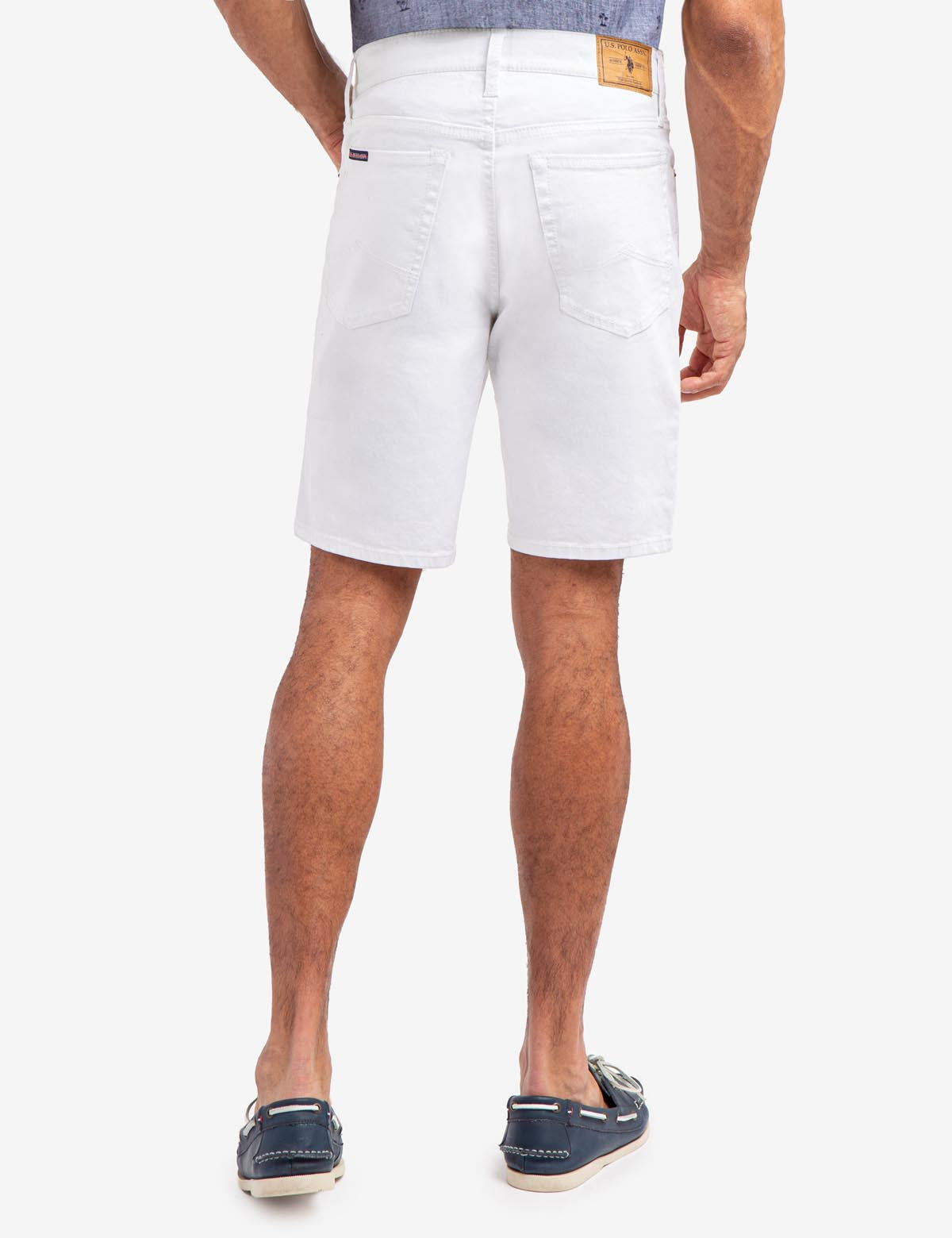 Men's Slim Fit 5-Pocket Shorts with Zip Fly & Button Closure