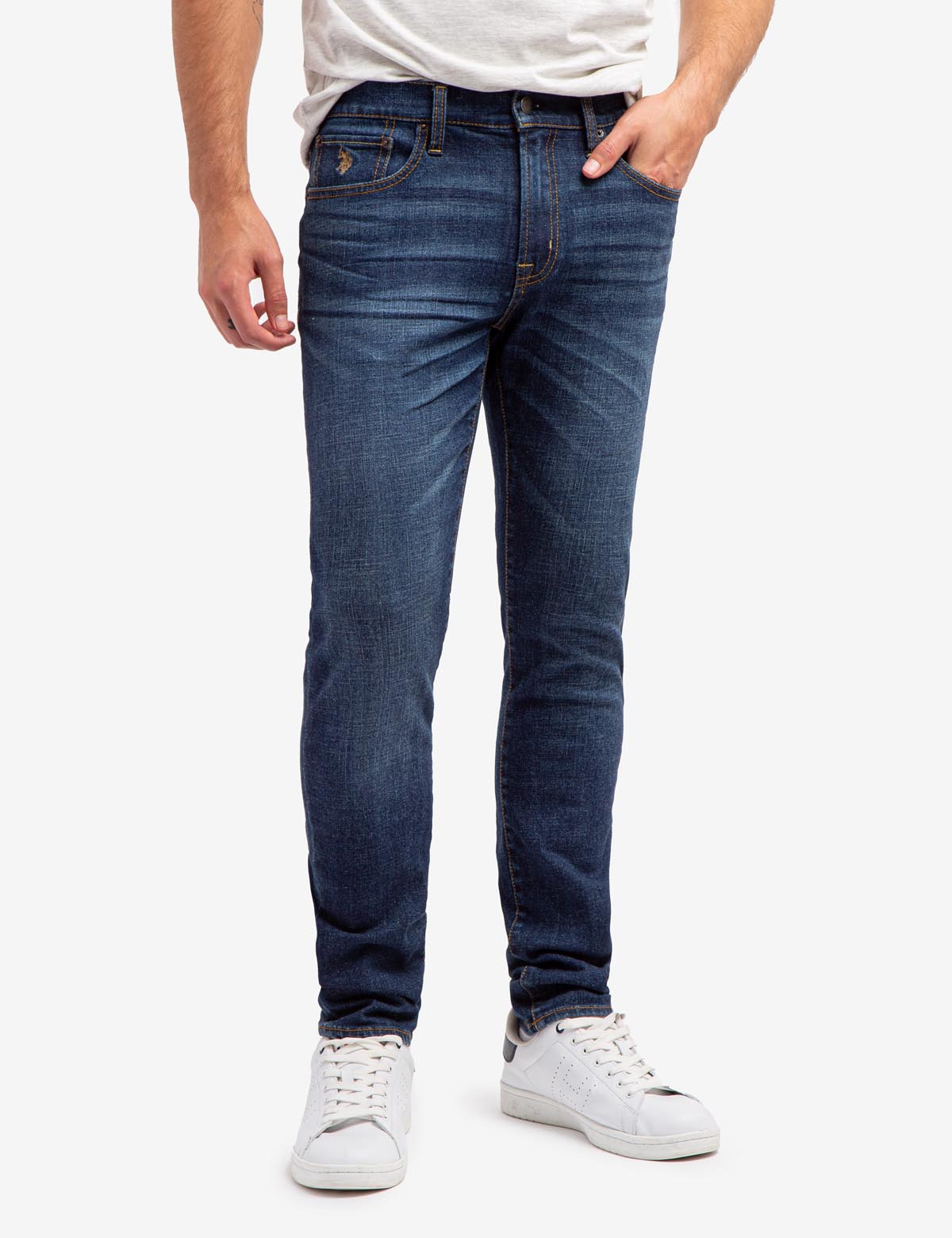 Stretch Skinny Fit Jeans - 5 Pocket Comfort Denim