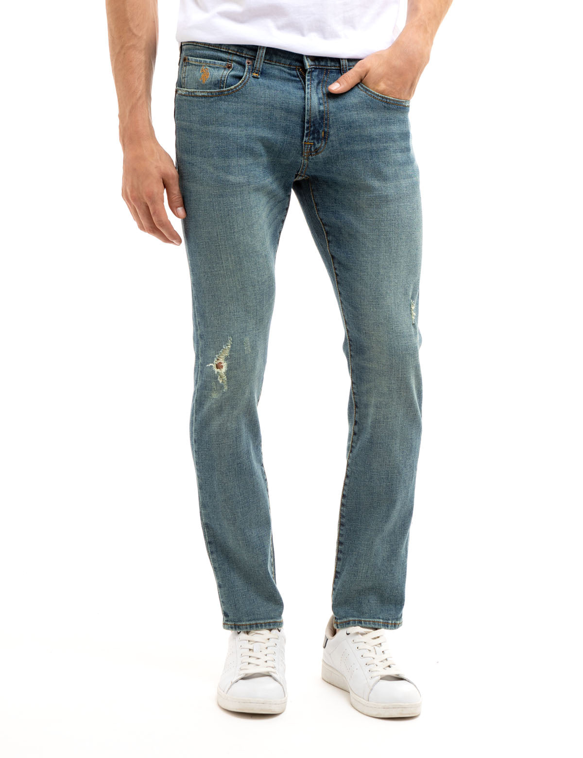 Men's Slim Fit Stretch Jeans - 5 Pocket Design
