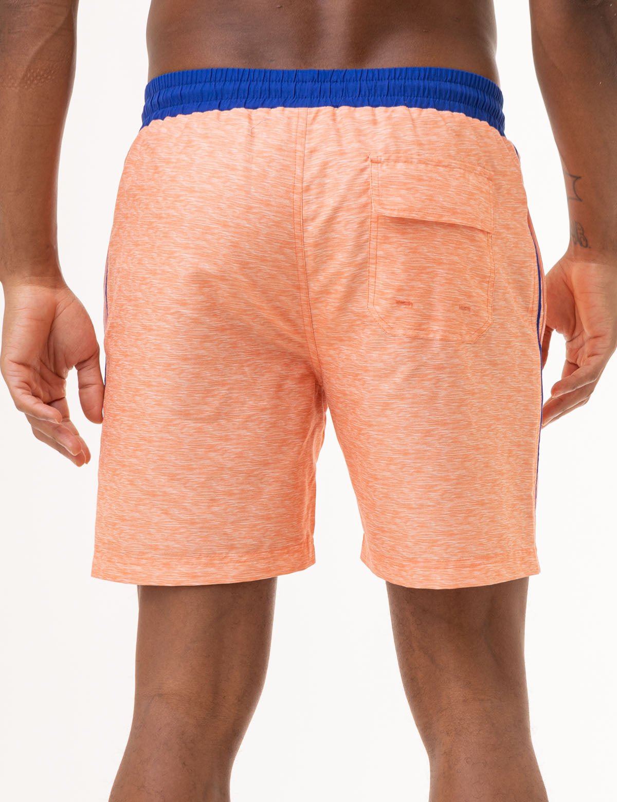 Heather Contrast Swim Trunks for Men – Quick-Dry Beach Shorts