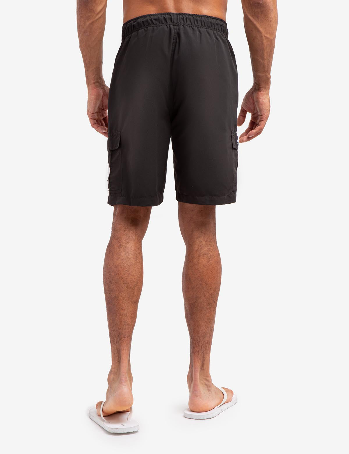 USPA 9" Cargo Swim Trunks with Elastic Waistband & Pockets