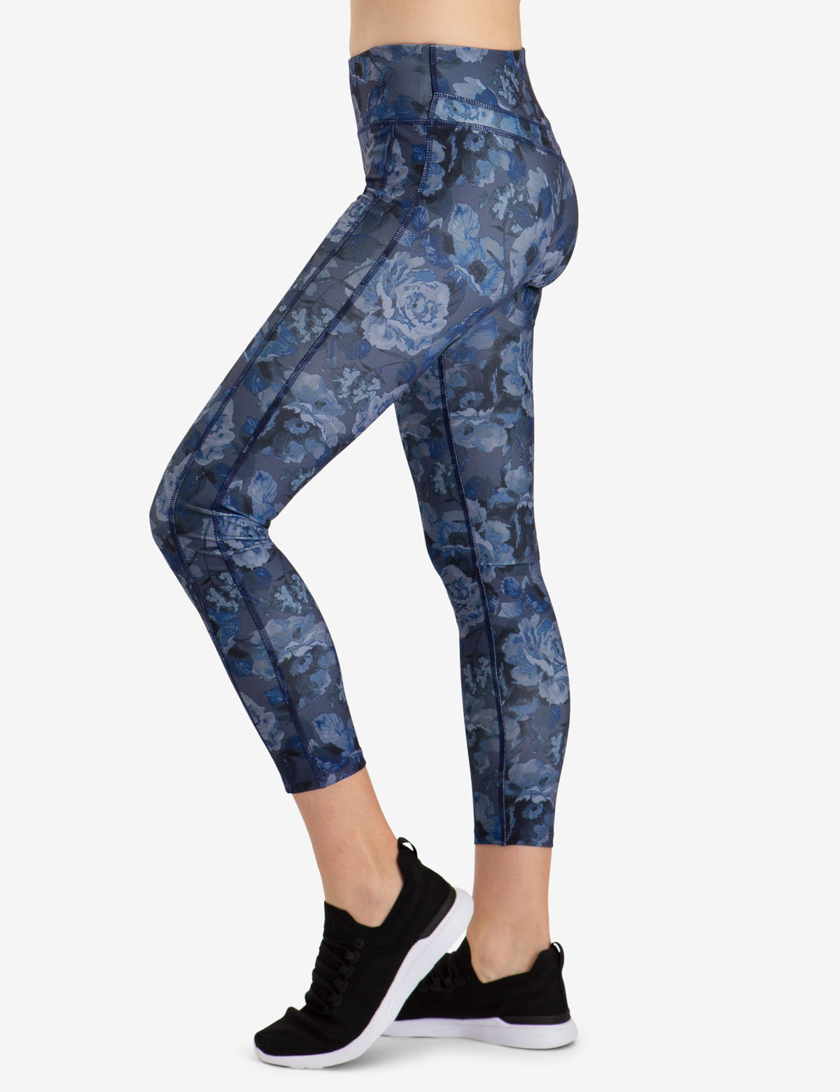 Floral Yoga Leggings with Pockets - Women's Activewear